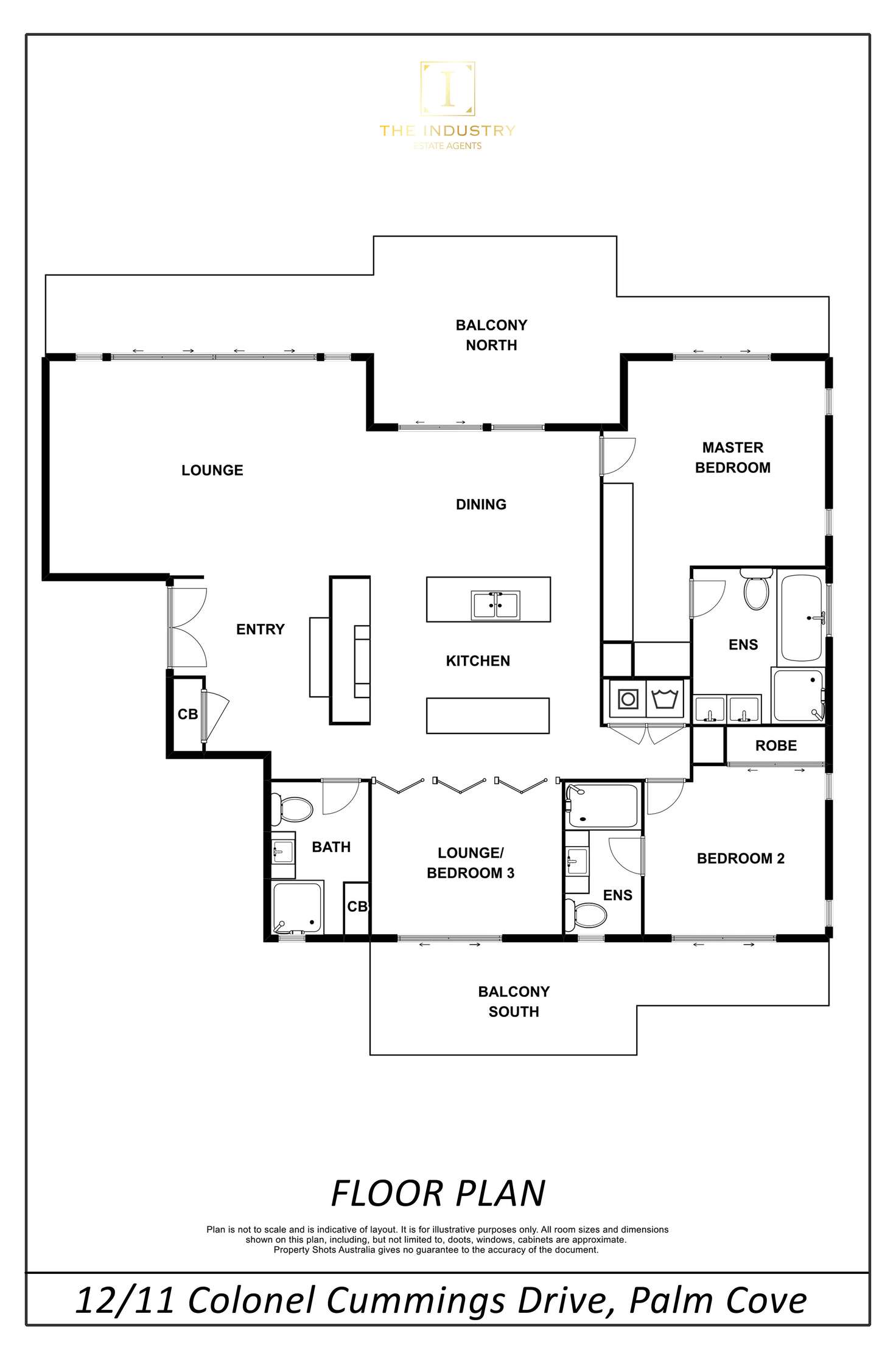 Floorplan of Homely unit listing, 12/11 Colonel Cummings Drive, Palm Cove QLD 4879
