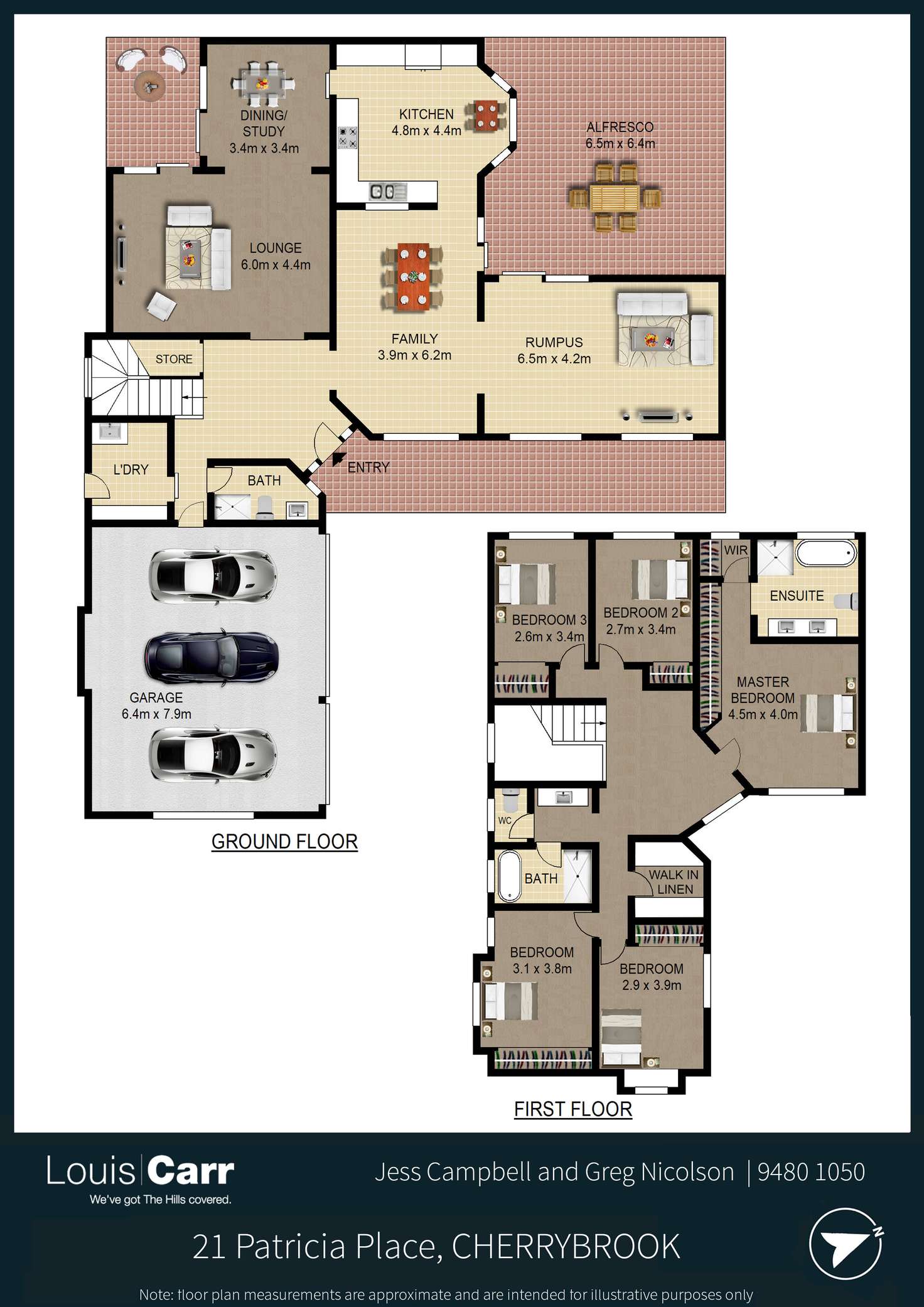 Floorplan of Homely house listing, 21 Patricia Place, Cherrybrook NSW 2126