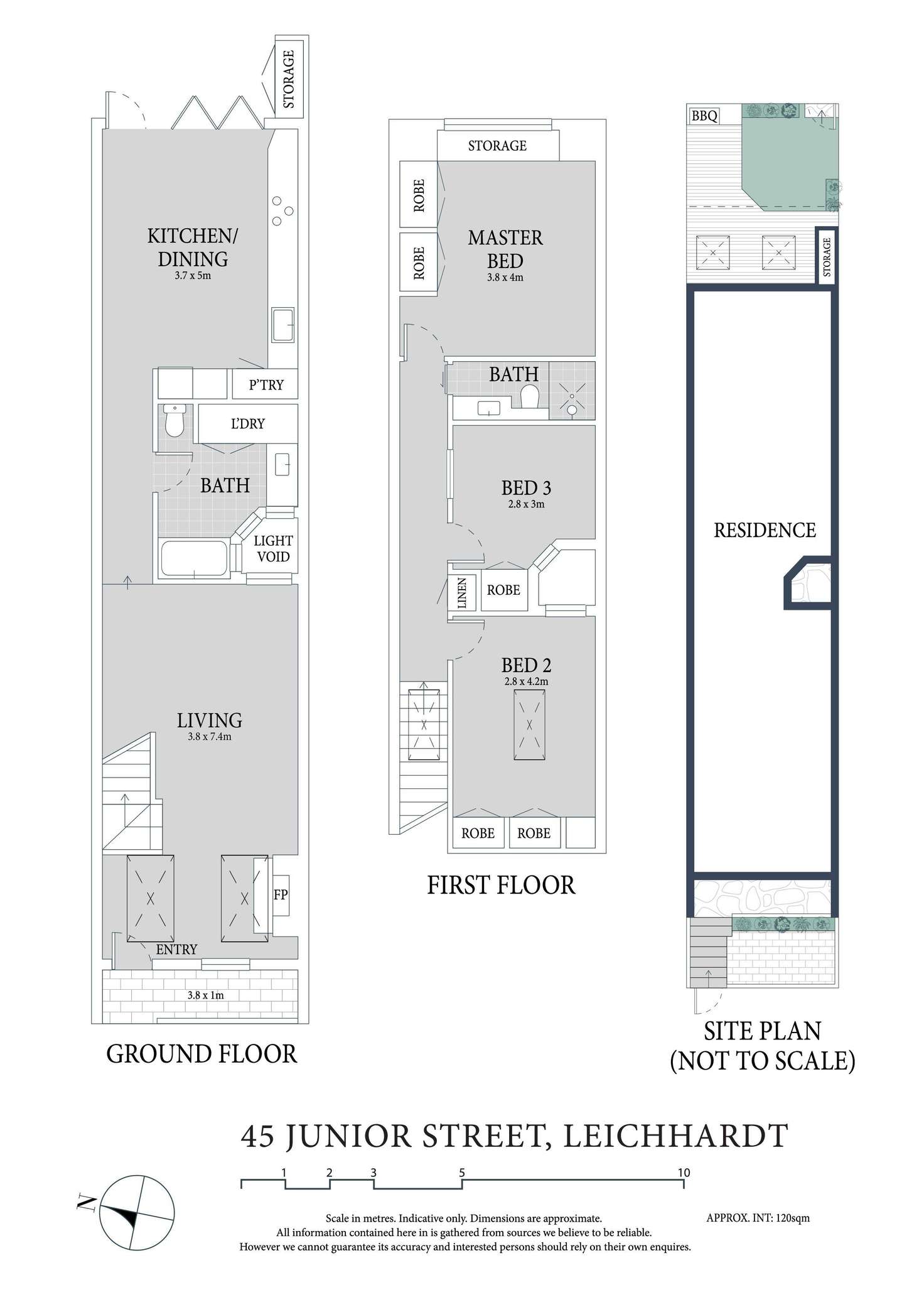 Floorplan of Homely house listing, 45 Junior Street, Leichhardt NSW 2040