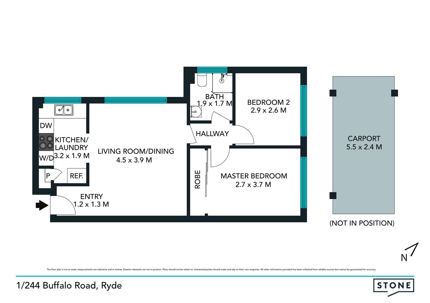 Floorplan of Homely apartment listing, 1/244 Buffalo Road, Ryde NSW 2112