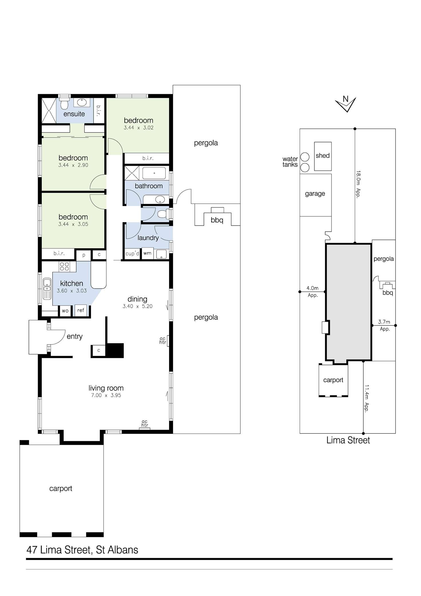 Floorplan of Homely house listing, 47 Lima Street, St Albans VIC 3021