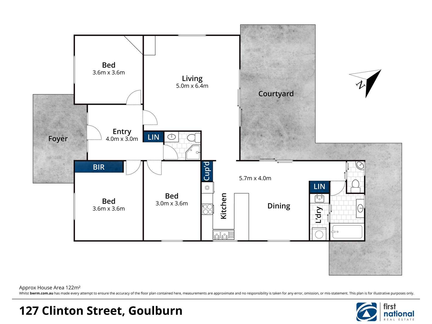 Floorplan of Homely house listing, 127 Clinton Street, Goulburn NSW 2580