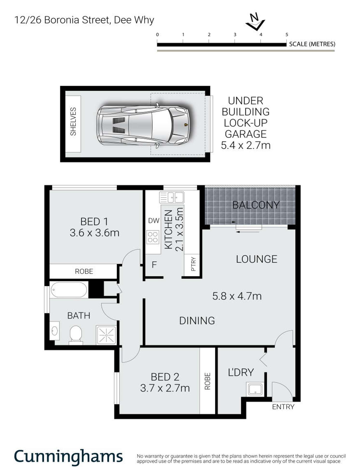 Floorplan of Homely apartment listing, 12/26 Boronia Street, Dee Why NSW 2099