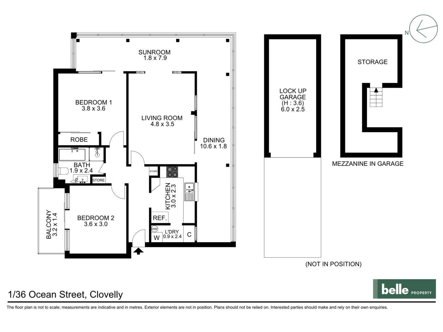 Floorplan of Homely apartment listing, 1/36 Ocean Street, Clovelly NSW 2031