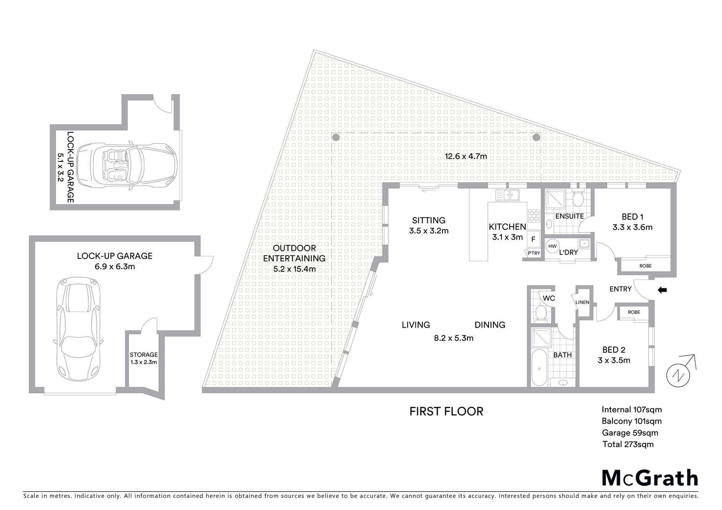 Floorplan of Homely apartment listing, 5/21 North Avoca Parade, North Avoca NSW 2260