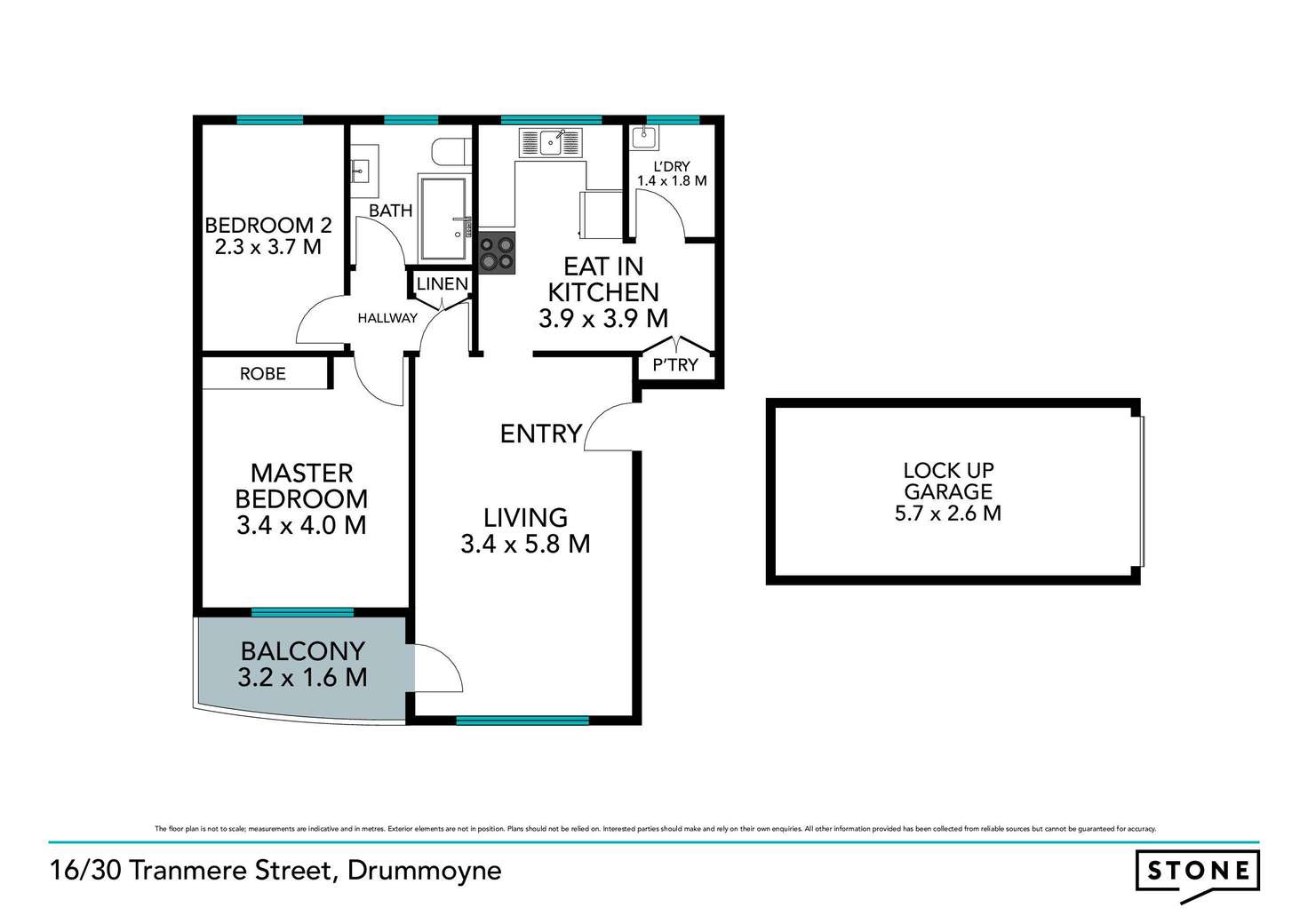 Floorplan of Homely apartment listing, 16/30 Tranmere Street, Drummoyne NSW 2047