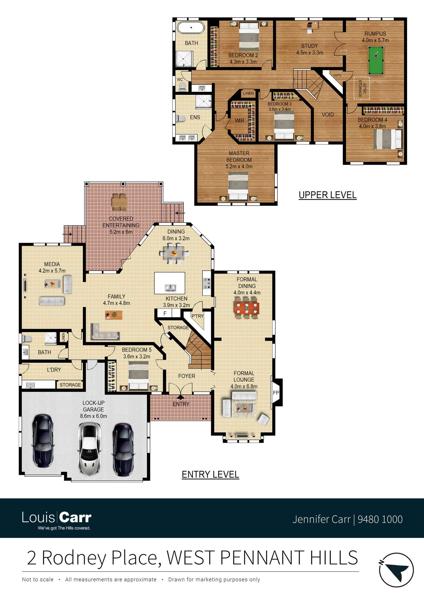 Floorplan of Homely house listing, 2 Rodney Place, West Pennant Hills NSW 2125