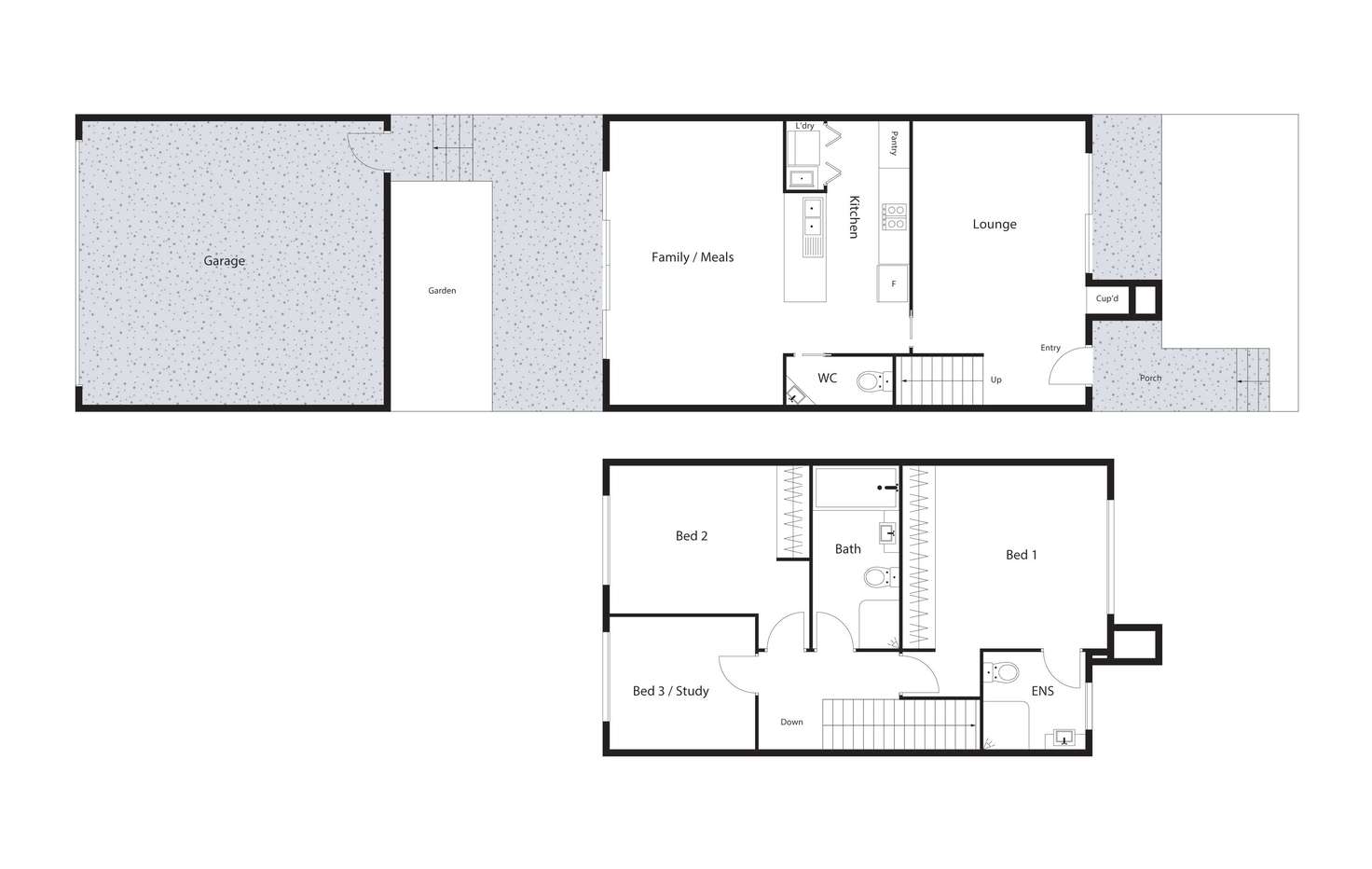 Floorplan of Homely townhouse listing, 41 McGovern Street, Casey ACT 2913