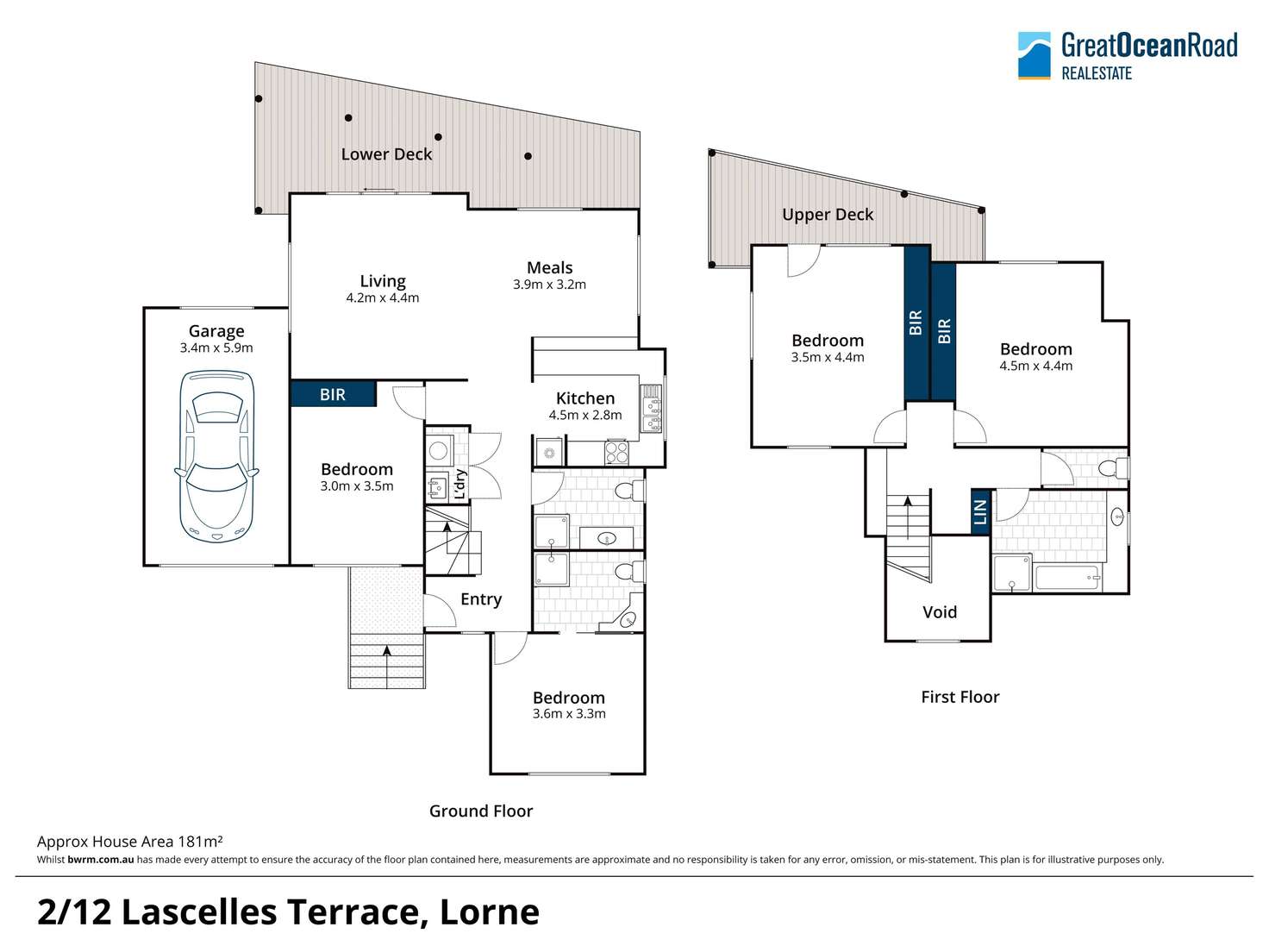 Floorplan of Homely house listing, 2/12 Lascelles Terrace, Lorne VIC 3232