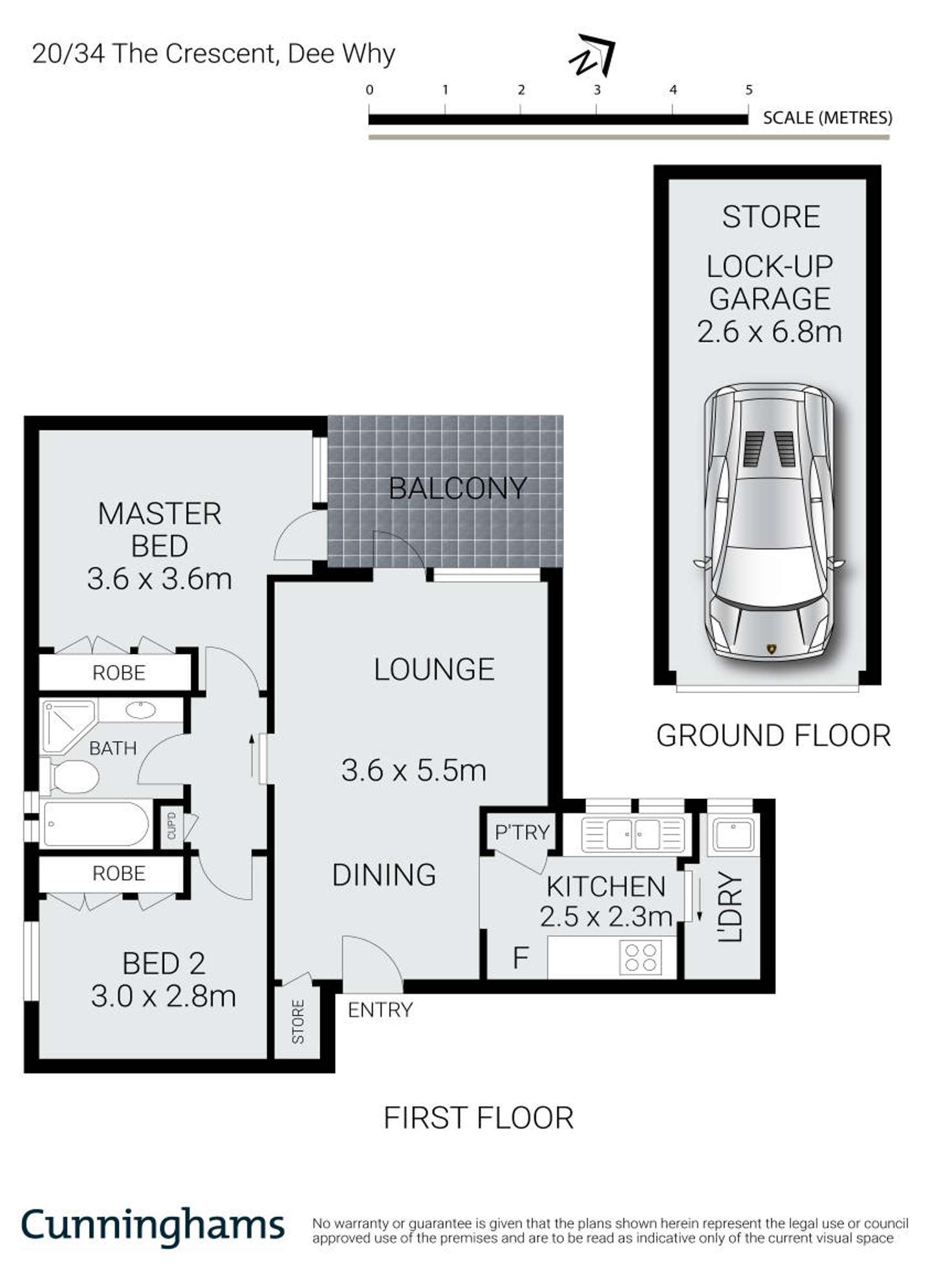Floorplan of Homely apartment listing, 20/34 The Crescent, Dee Why NSW 2099