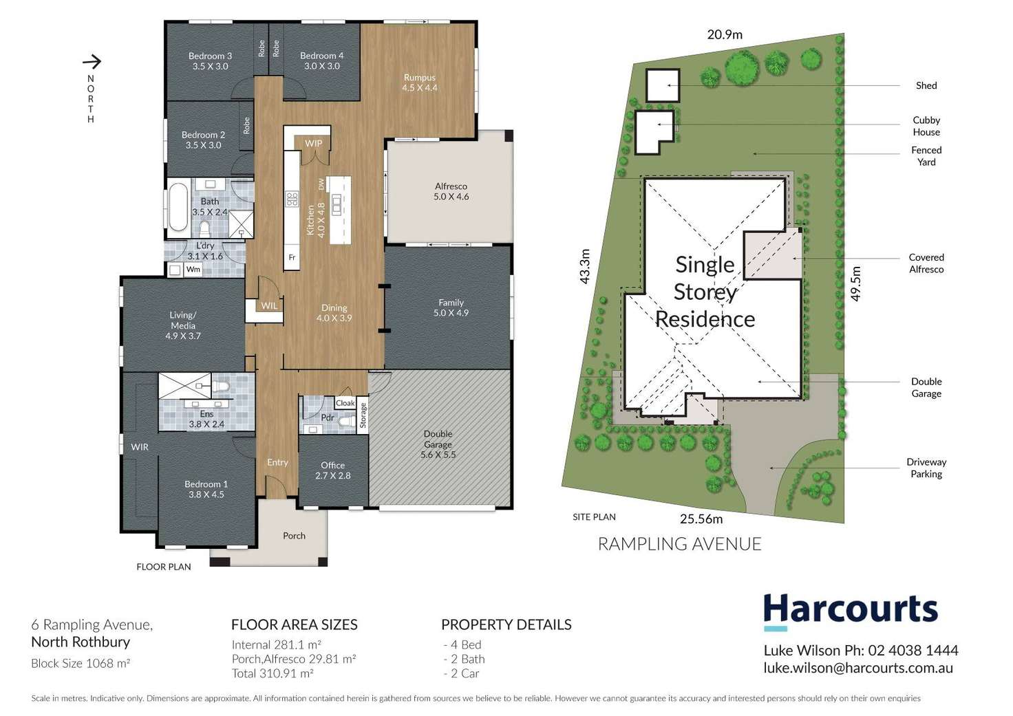 Floorplan of Homely house listing, 6 Rampling Avenue, North Rothbury NSW 2335