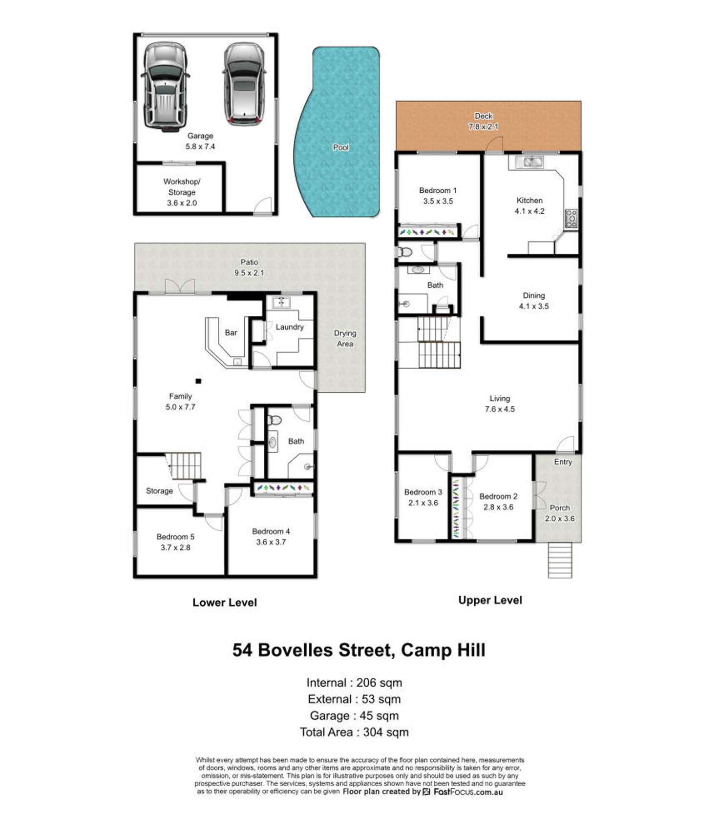 Floorplan of Homely house listing, 54 Bovelles Street, Camp Hill QLD 4152