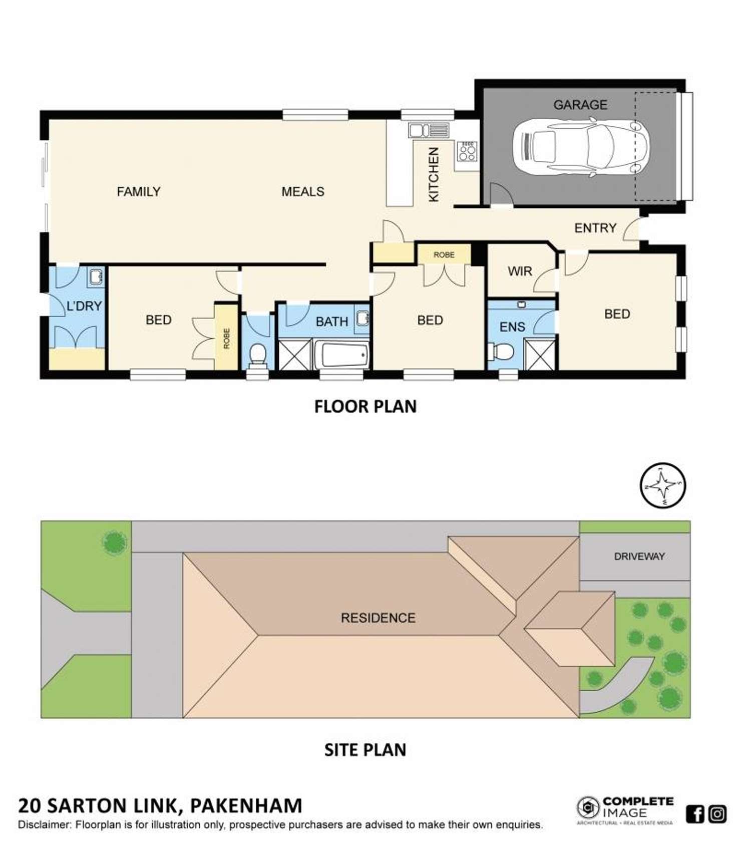 Floorplan of Homely house listing, 20 Sarton Link, Pakenham VIC 3810