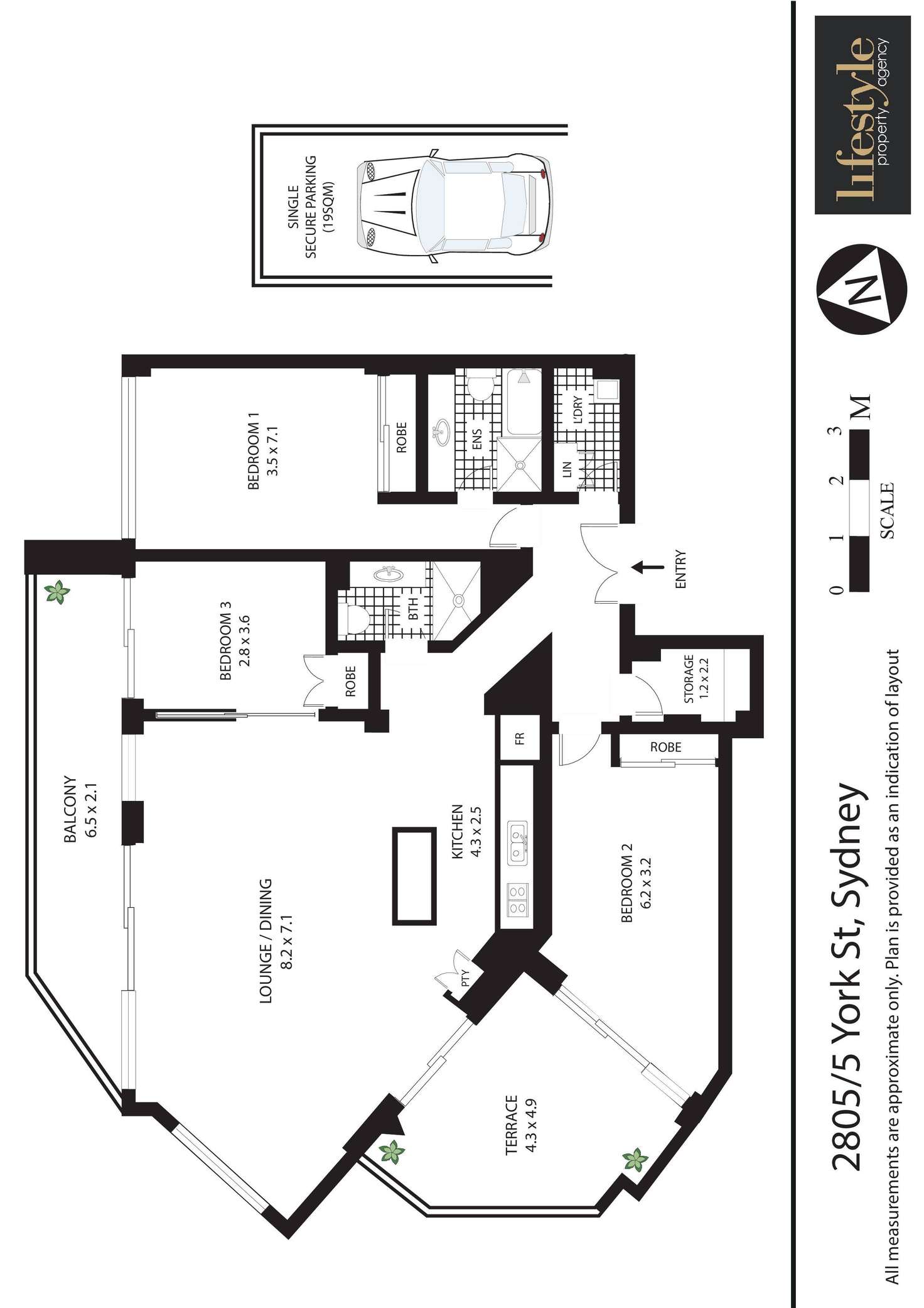 Floorplan of Homely apartment listing, 5 York Street, Sydney NSW 2000