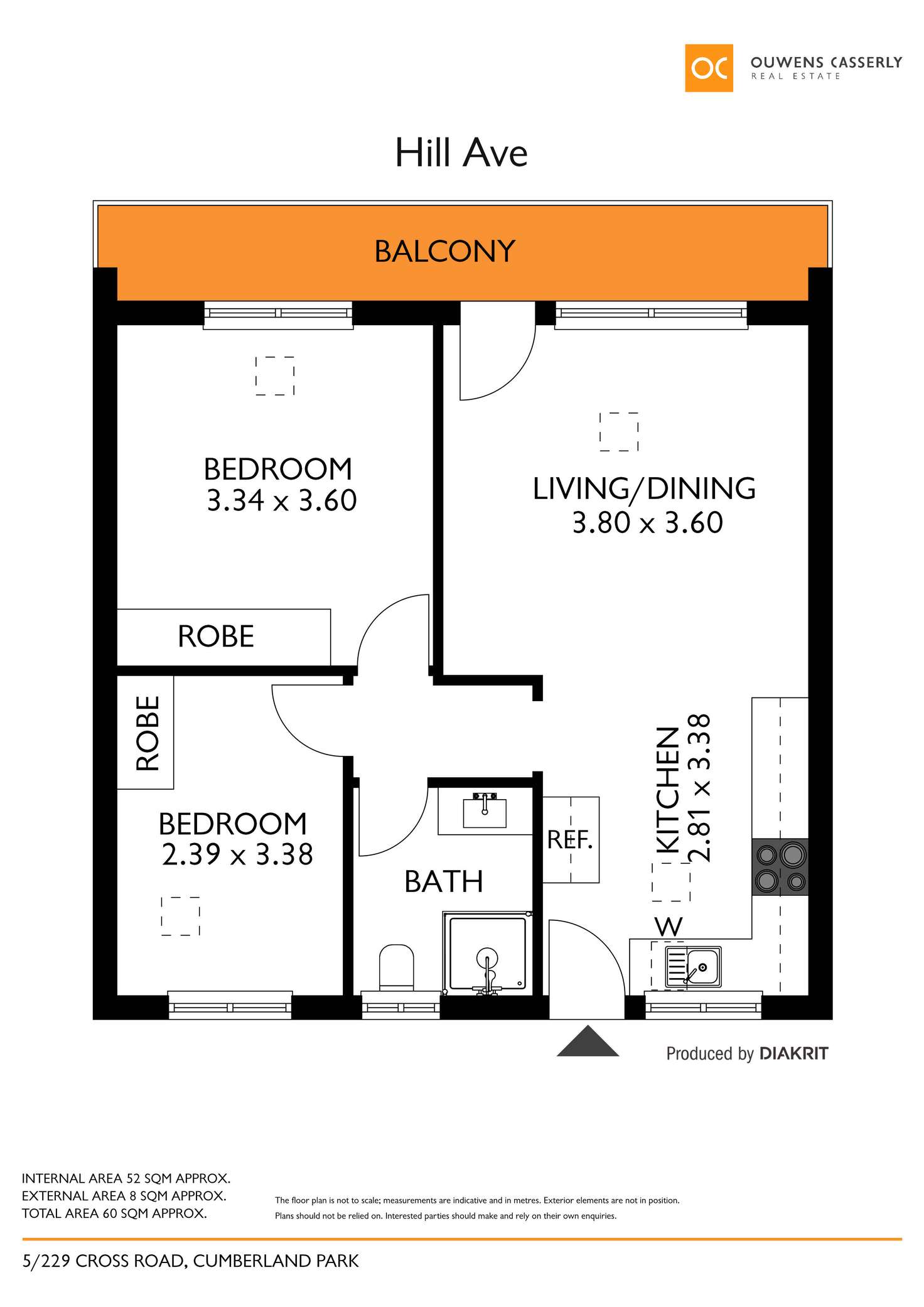 Floorplan of Homely unit listing, 5/229 Cross Road, Cumberland Park SA 5041