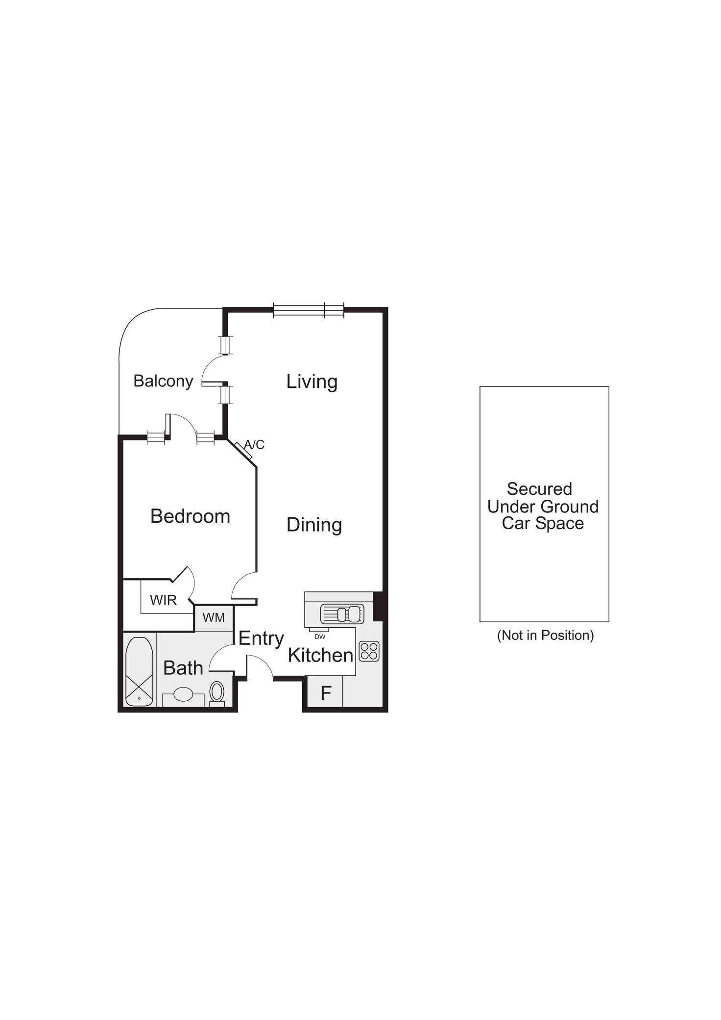 Floorplan of Homely apartment listing, 61/1 Graham Street, Port Melbourne VIC 3207