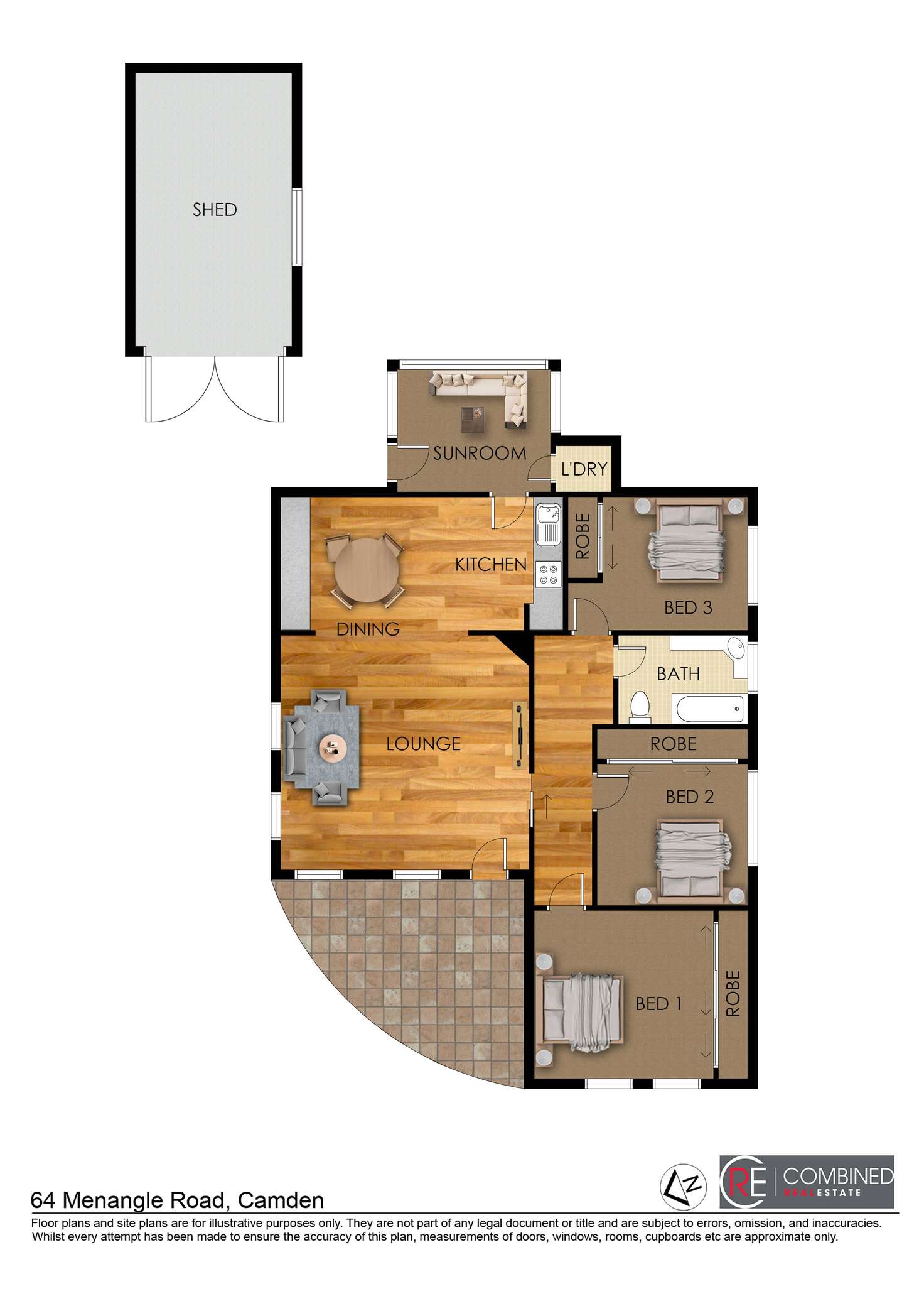 Floorplan of Homely house listing, 64 Menangle Road, Camden NSW 2570
