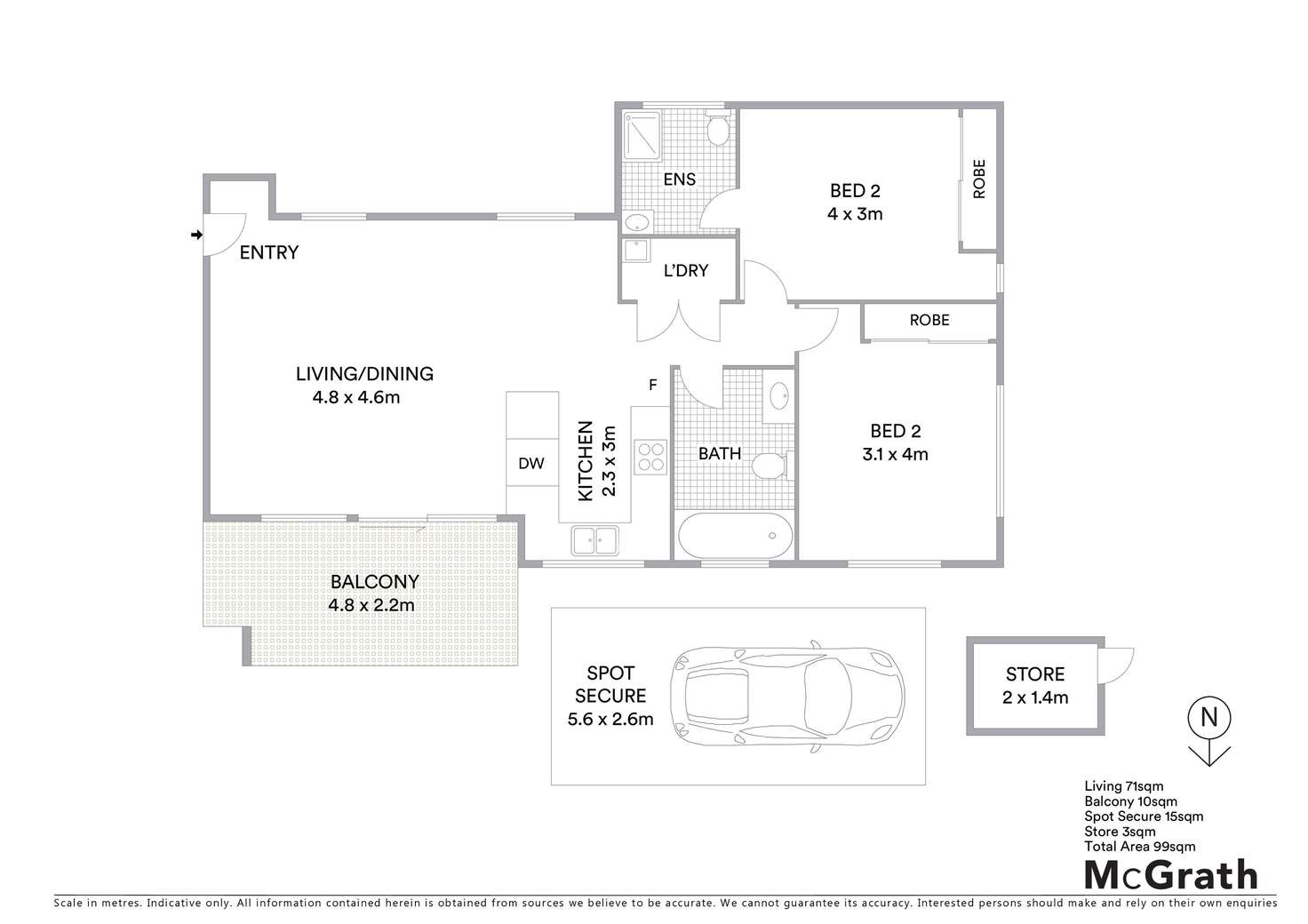 Floorplan of Homely apartment listing, 6/39 Railway Street, Wentworthville NSW 2145