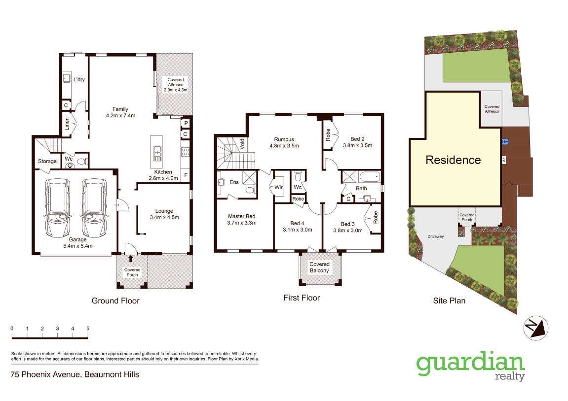 Floorplan of Homely house listing, 75 Phoenix Avenue, Beaumont Hills NSW 2155
