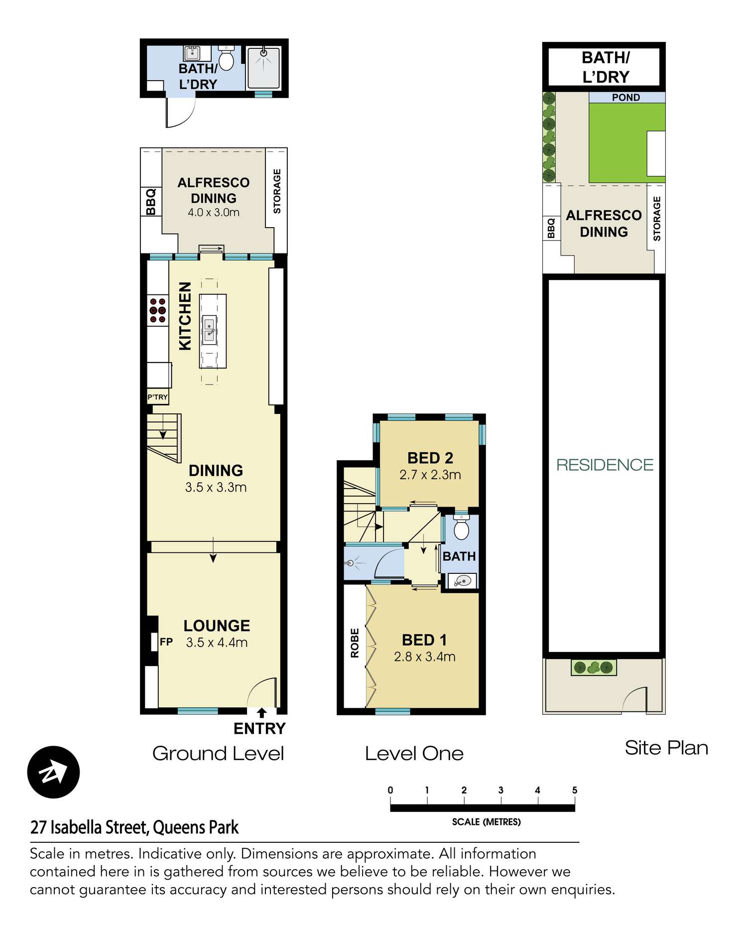 Floorplan of Homely house listing, 27 Isabella Street, Queens Park NSW 2022
