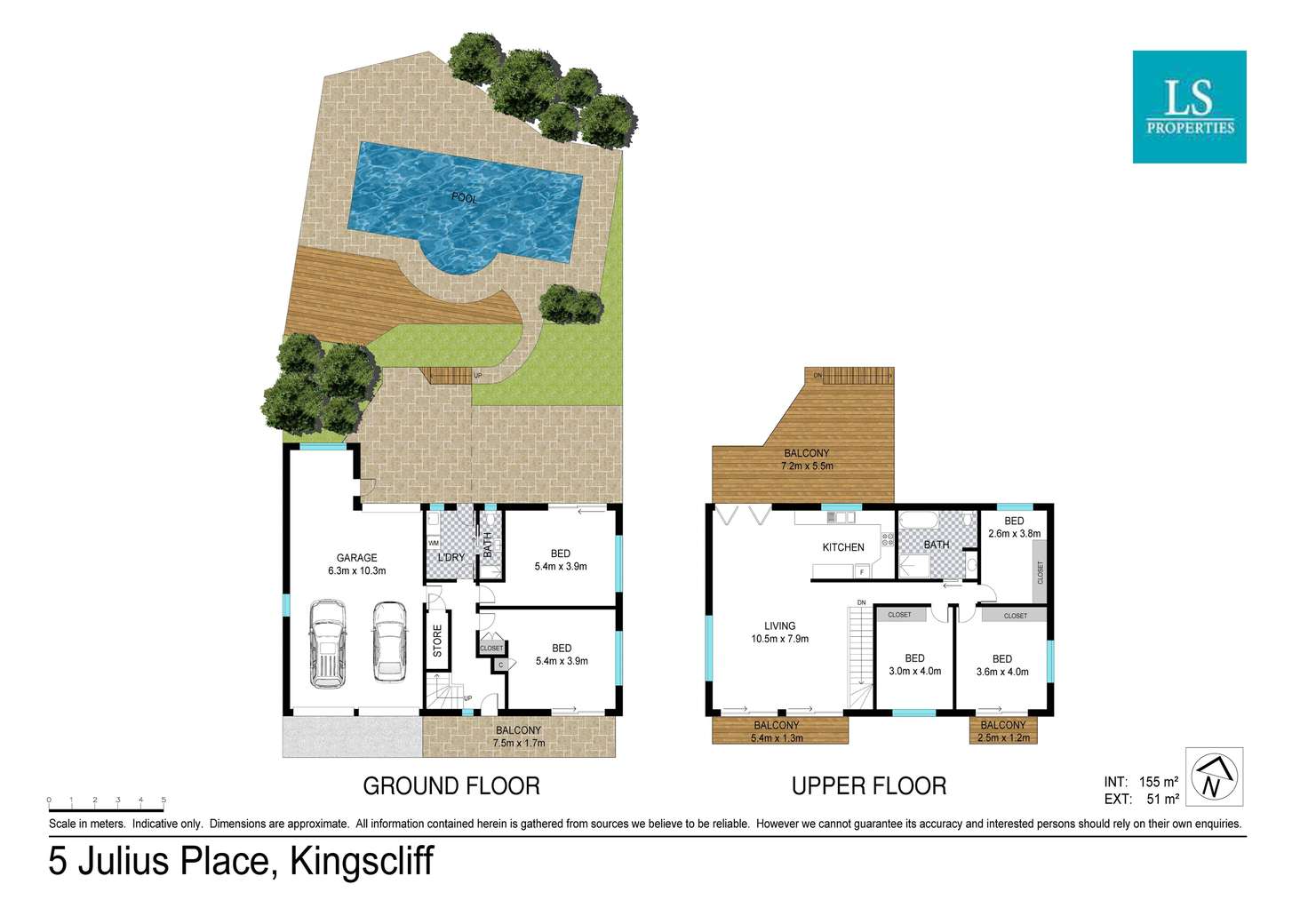 Floorplan of Homely house listing, 5 Julius Place, Kingscliff NSW 2487