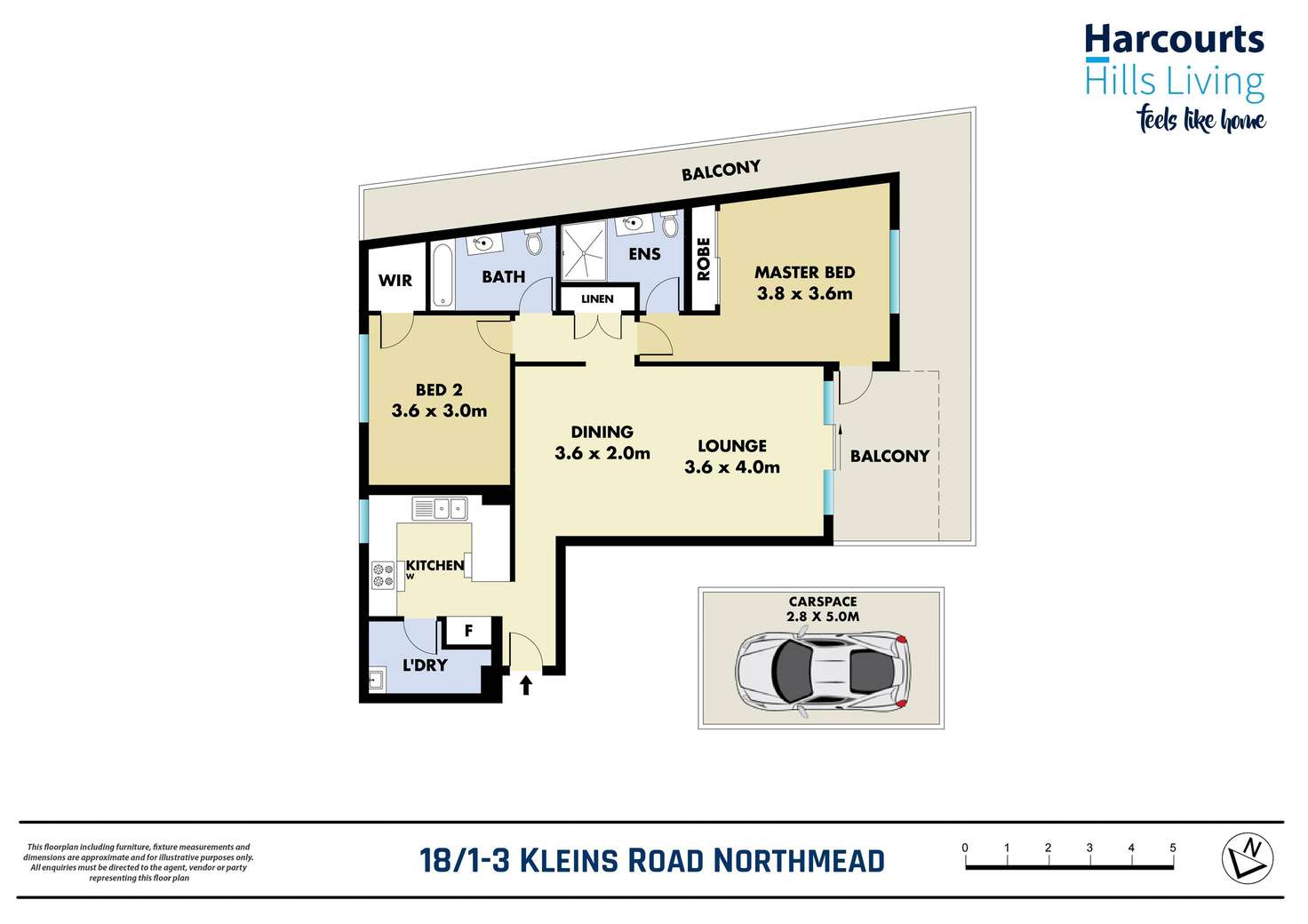 Floorplan of Homely unit listing, 18/1-3 Kleins Road, Northmead NSW 2152