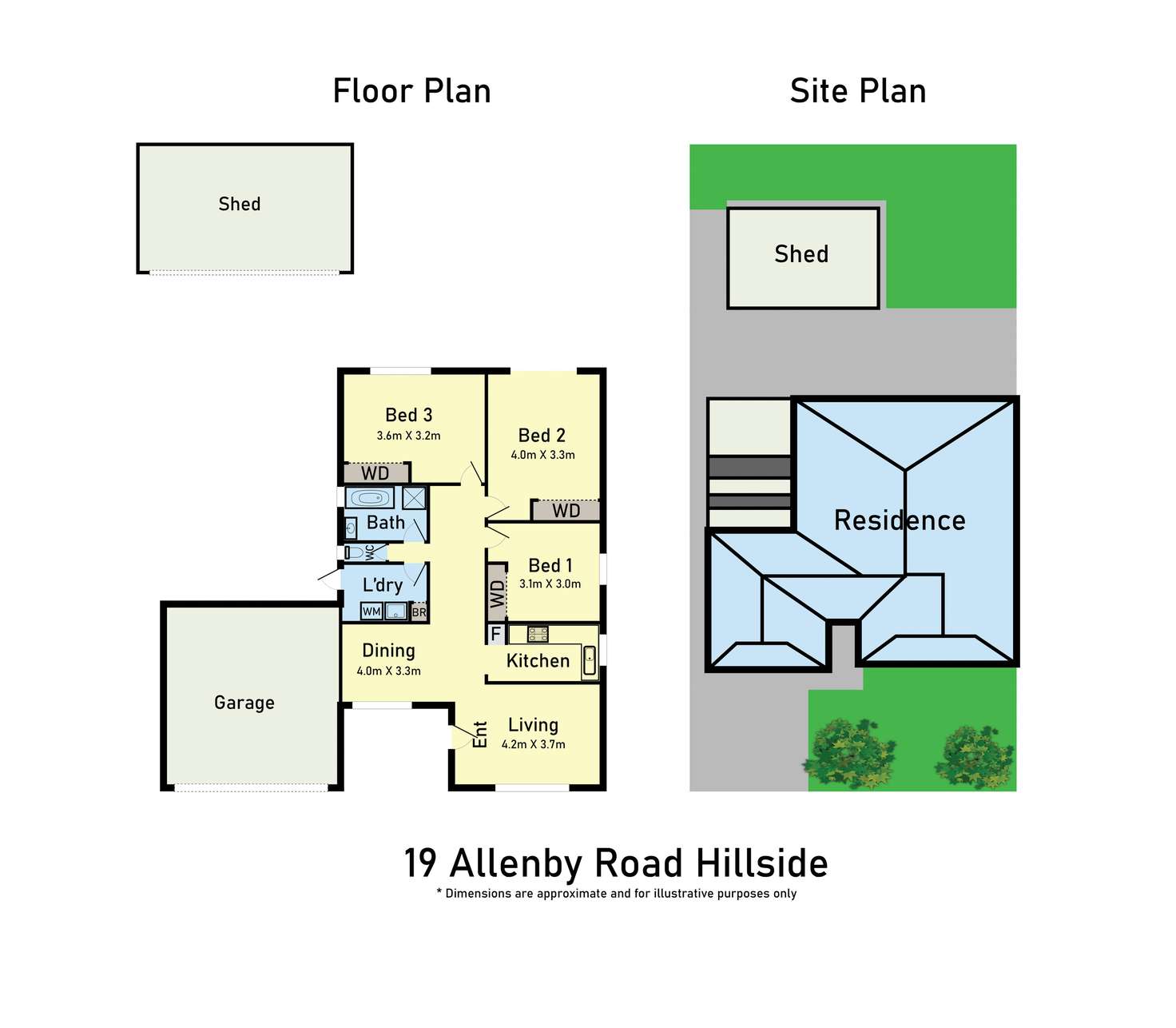 Floorplan of Homely house listing, 19 Allenby Road, Hillside VIC 3037