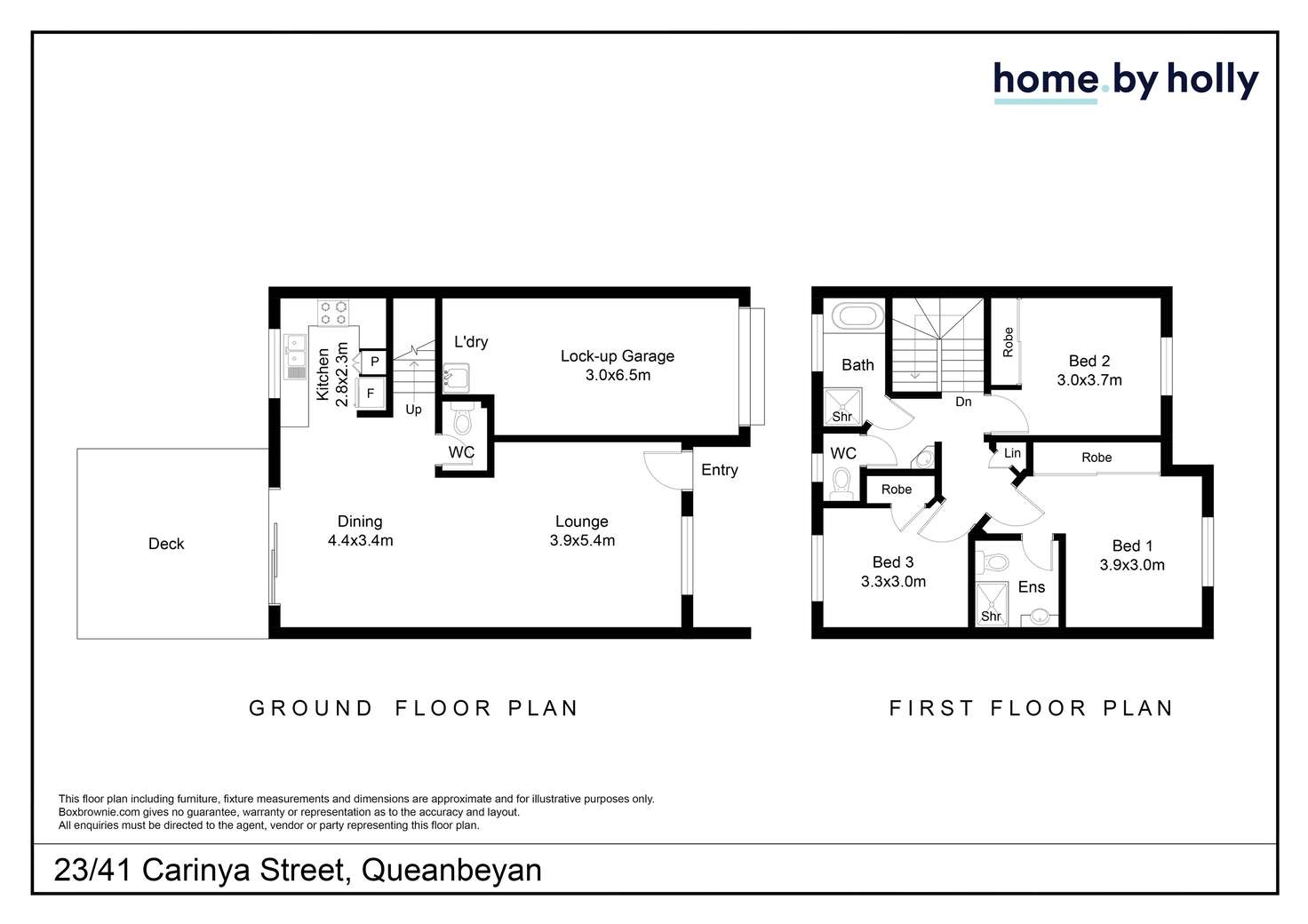 Floorplan of Homely townhouse listing, 23/41 Carinya Street, Queanbeyan NSW 2620