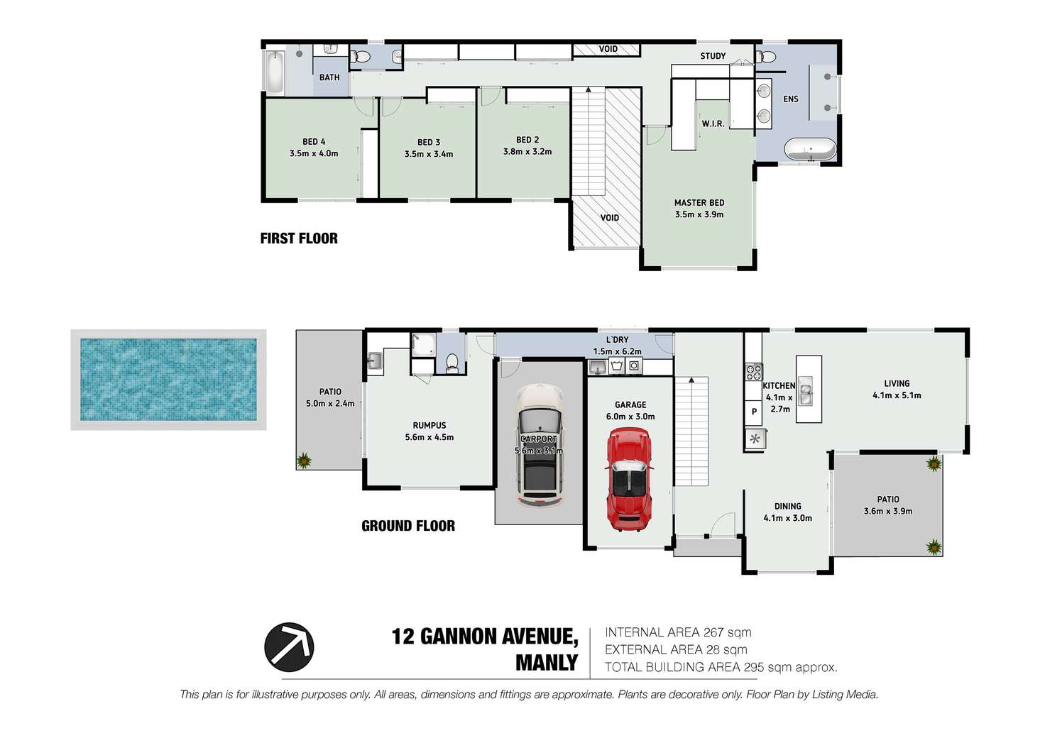 Floorplan of Homely house listing, 12 Gannon Avenue, Manly QLD 4179