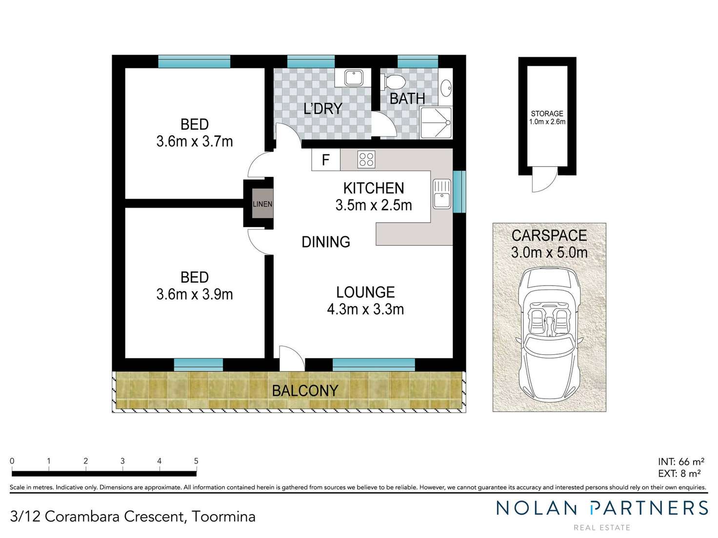 Floorplan of Homely unit listing, 3/12 Corambara Crescent, Toormina NSW 2452