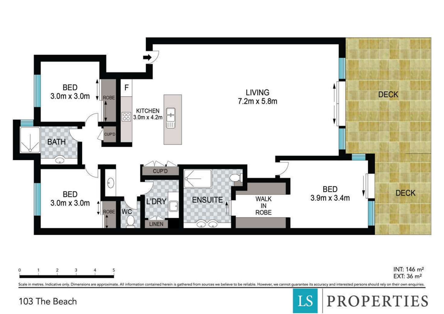 Floorplan of Homely apartment listing, 3/2-6 Pandanus Parade, Cabarita Beach NSW 2488