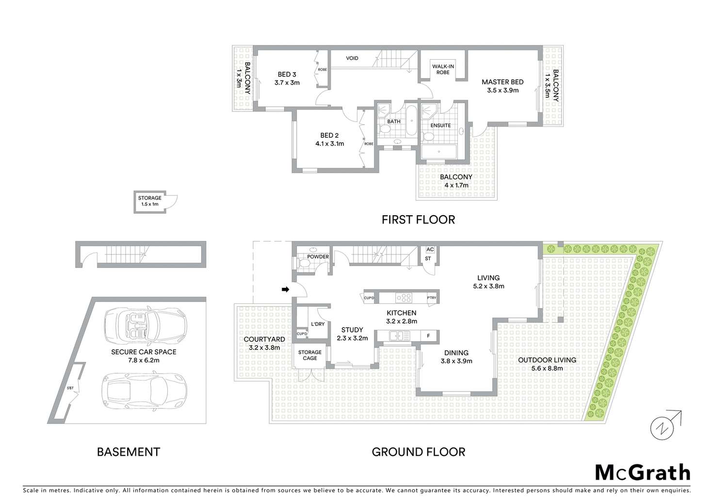 Floorplan of Homely apartment listing, 1A/6 Gas Works Road, Wollstonecraft NSW 2065