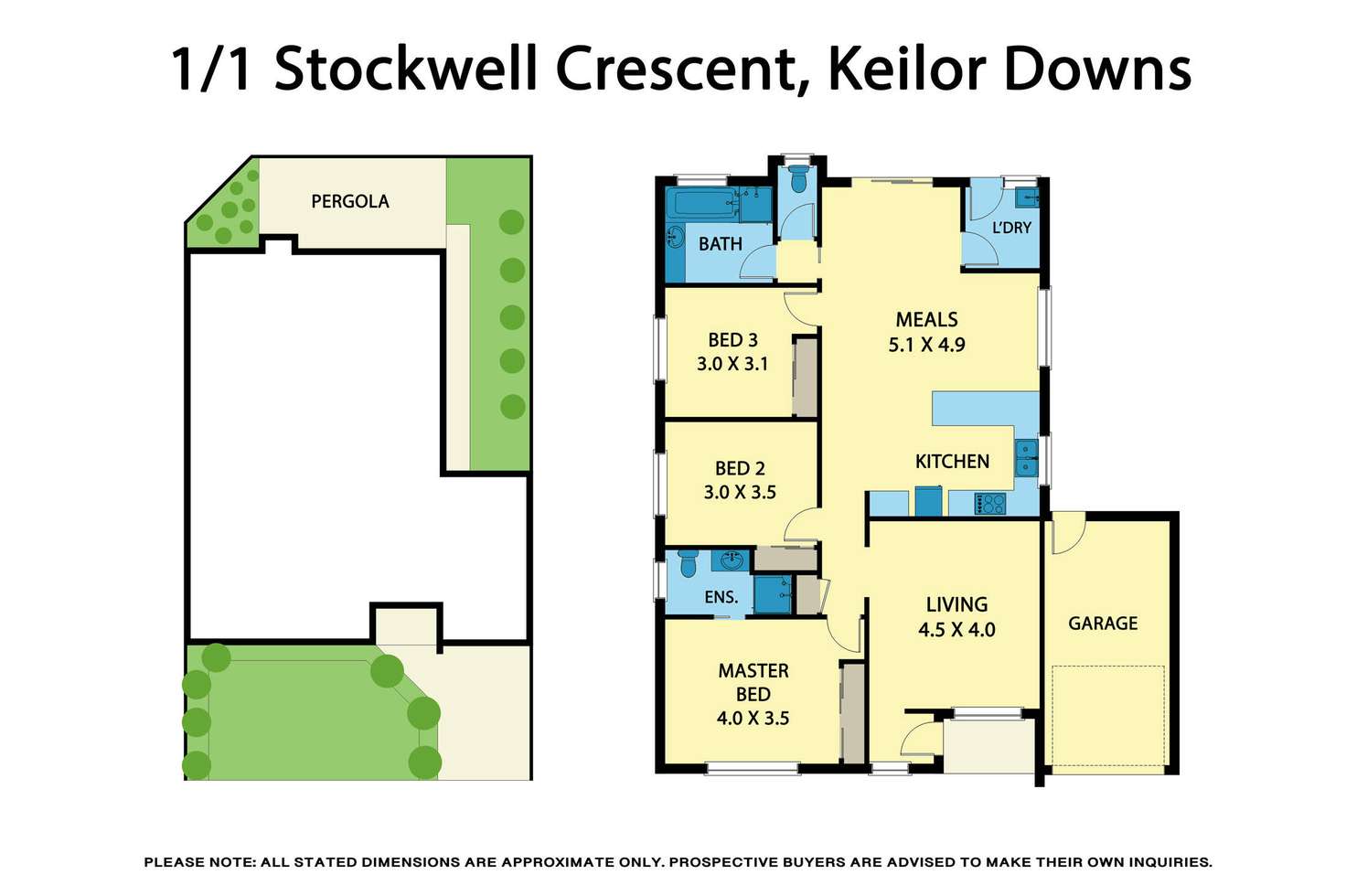 Floorplan of Homely unit listing, 1/1 Stockwell Crescent, Keilor Downs VIC 3038