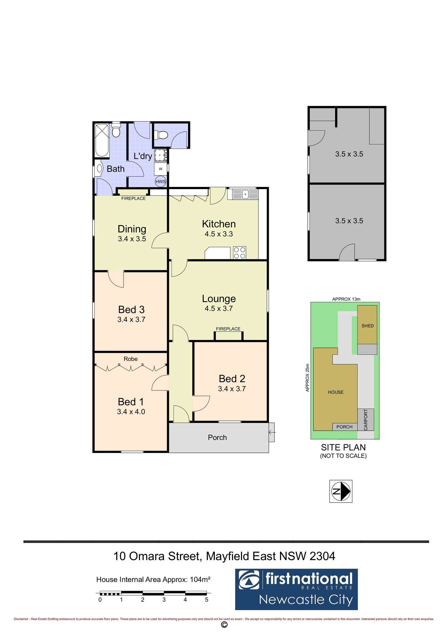 Floorplan of Homely house listing, 10 Omara Street, Mayfield East NSW 2304