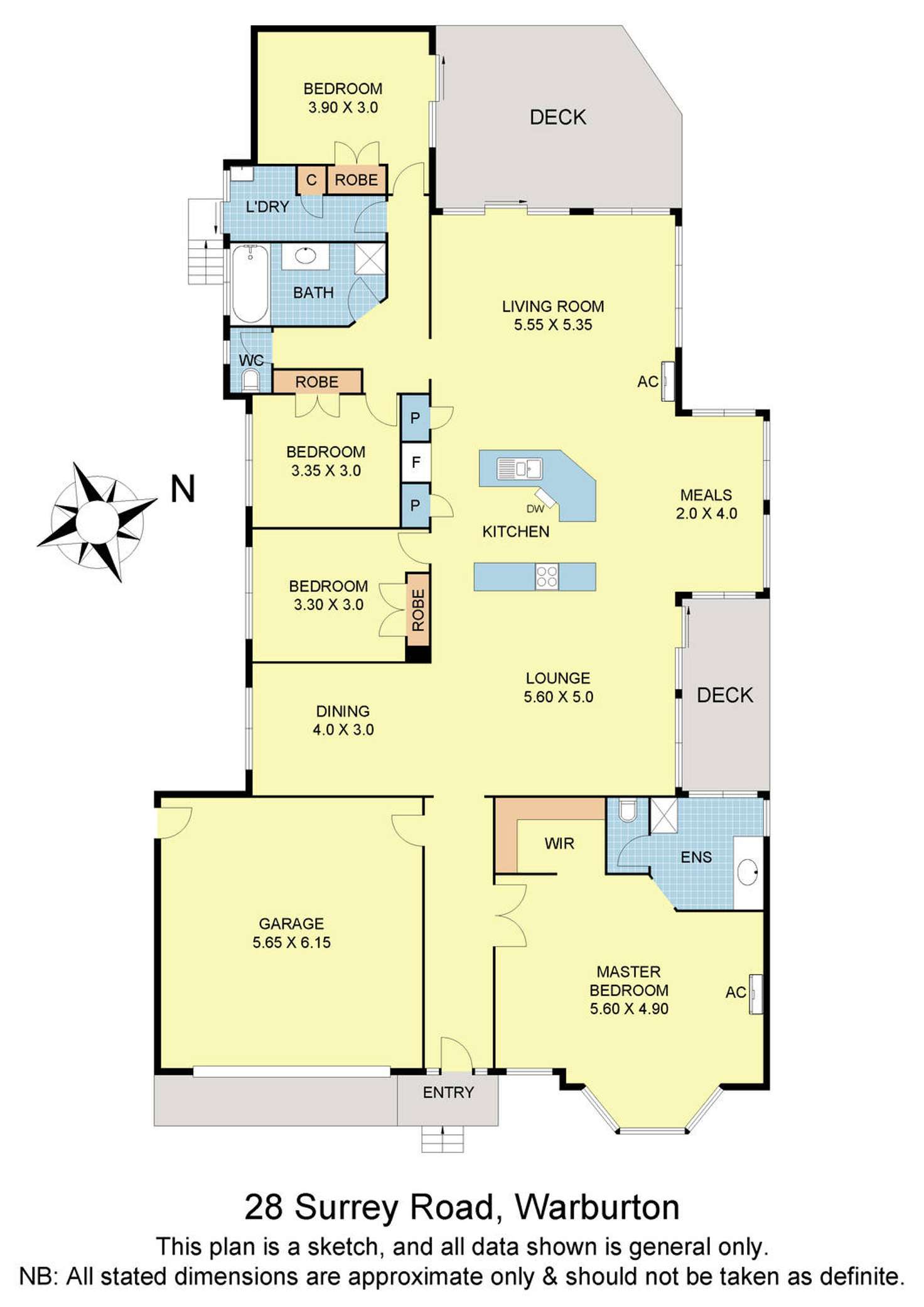 Floorplan of Homely house listing, 28 Surrey Road, Warburton VIC 3799