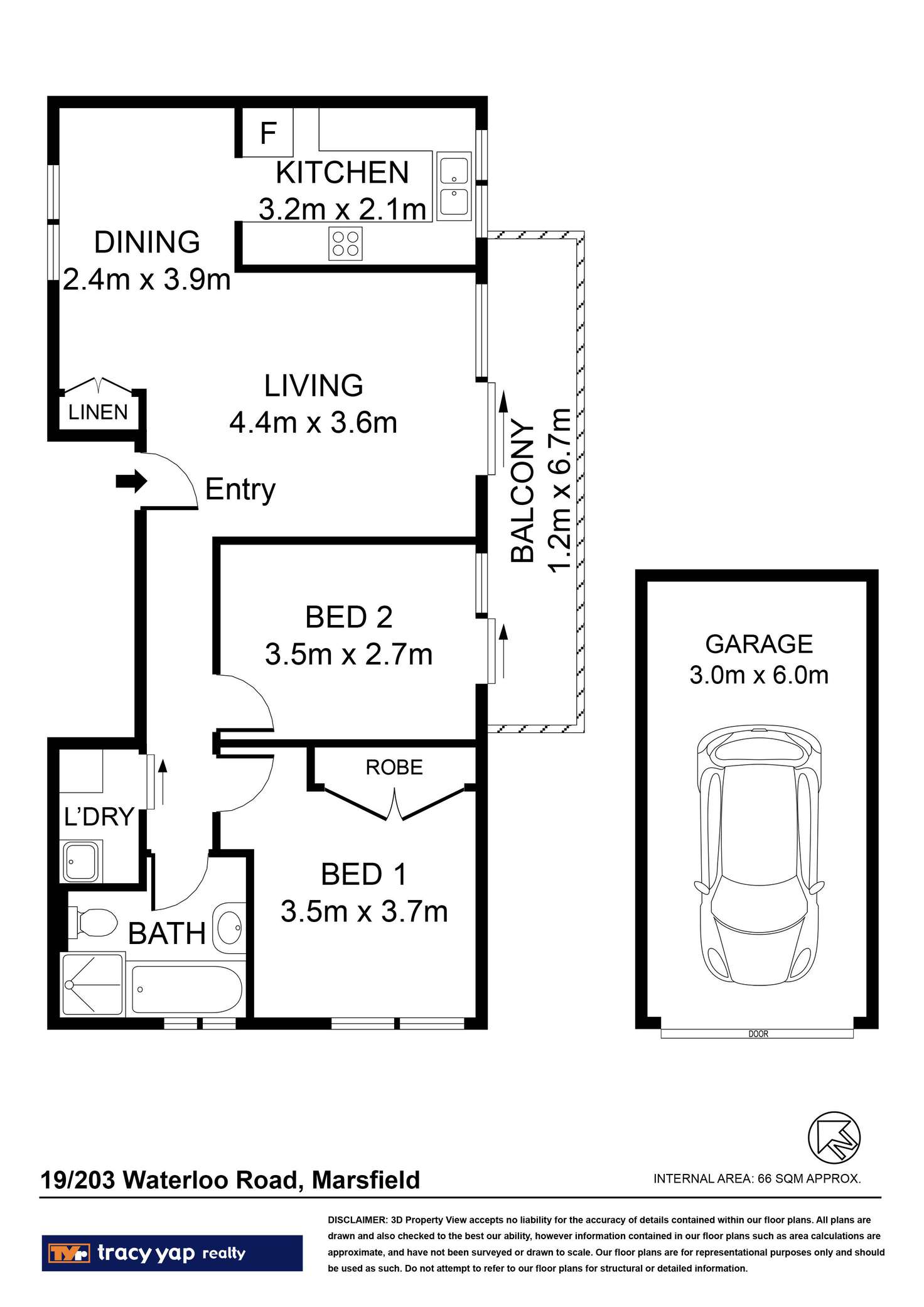 Floorplan of Homely apartment listing, 19/203 Waterloo Road, Marsfield NSW 2122