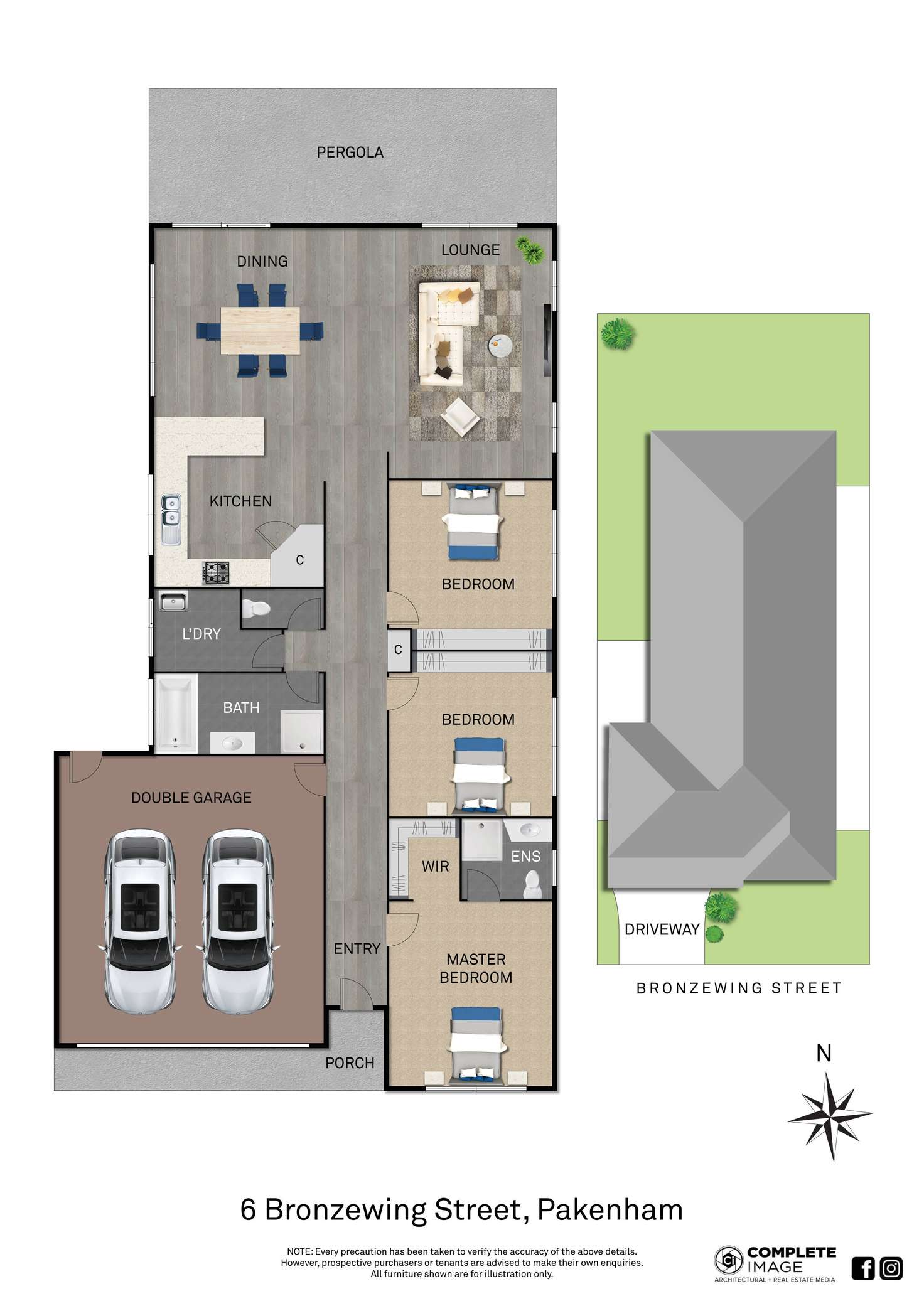 Floorplan of Homely house listing, 6 Bronzewing Street, Pakenham VIC 3810