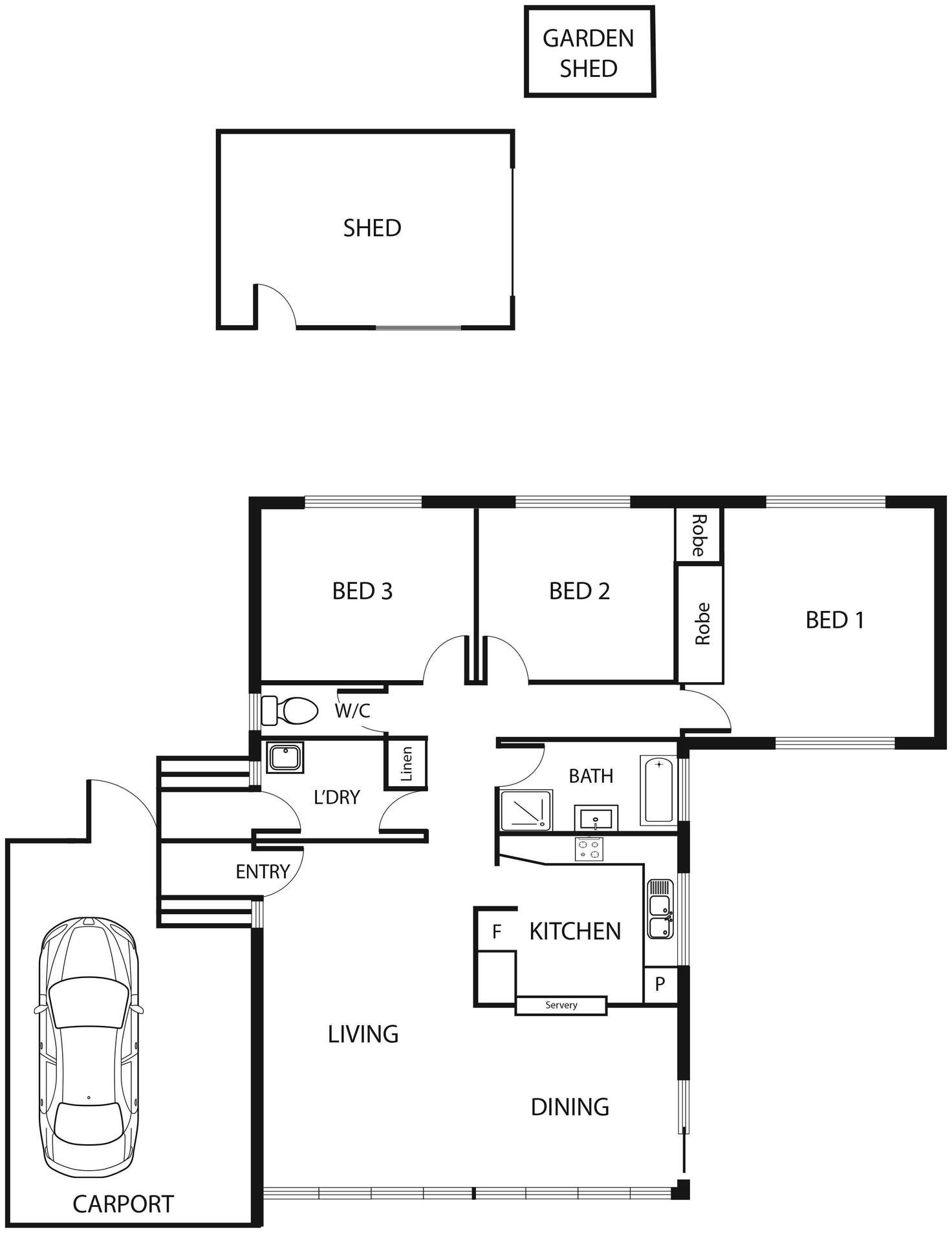 Floorplan of Homely house listing, 15 Finnerty Place, Kambah ACT 2902