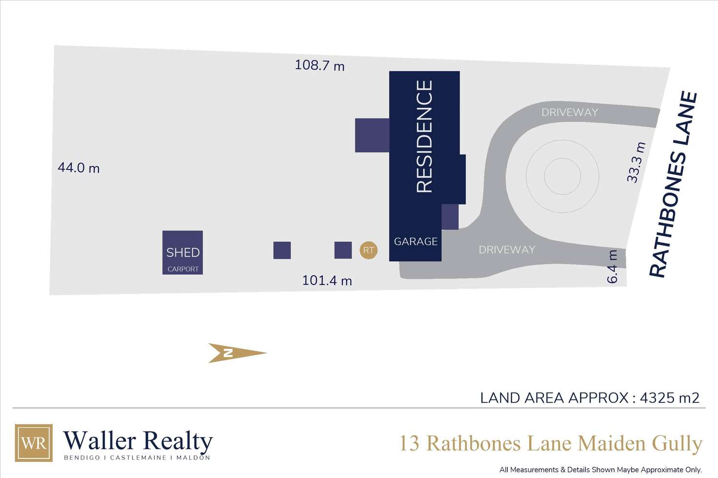 Floorplan of Homely house listing, 13 Rathbones Lane, Maiden Gully VIC 3551