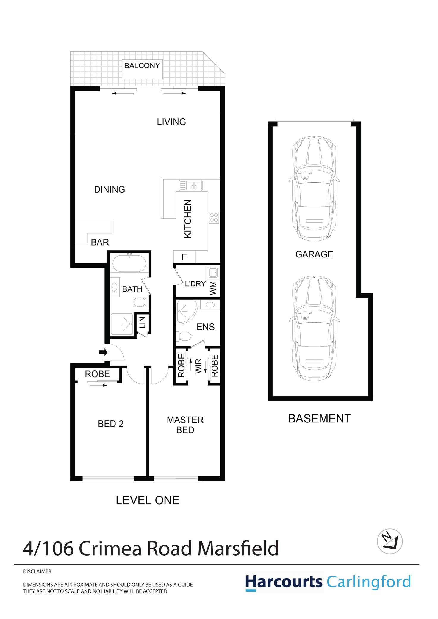 Floorplan of Homely unit listing, 4/106 Crimea Road, Marsfield NSW 2122