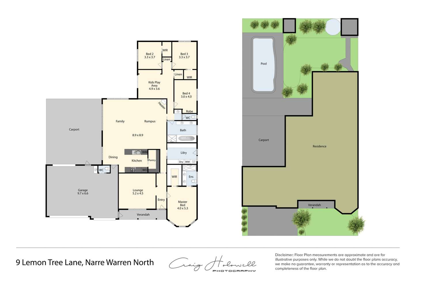 Floorplan of Homely house listing, 9 Lemon Tree Lane, Narre Warren North VIC 3804