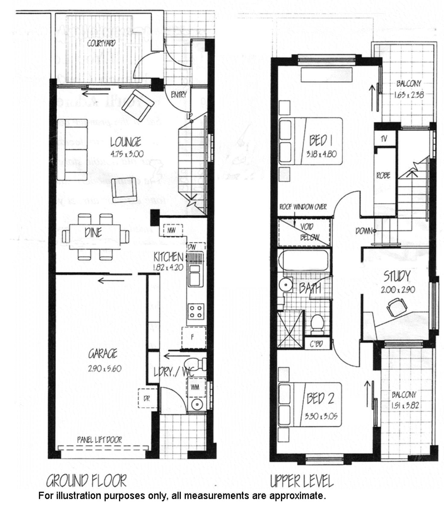 Floorplan of Homely townhouse listing, 28A Sturt Street, Adelaide SA 5000