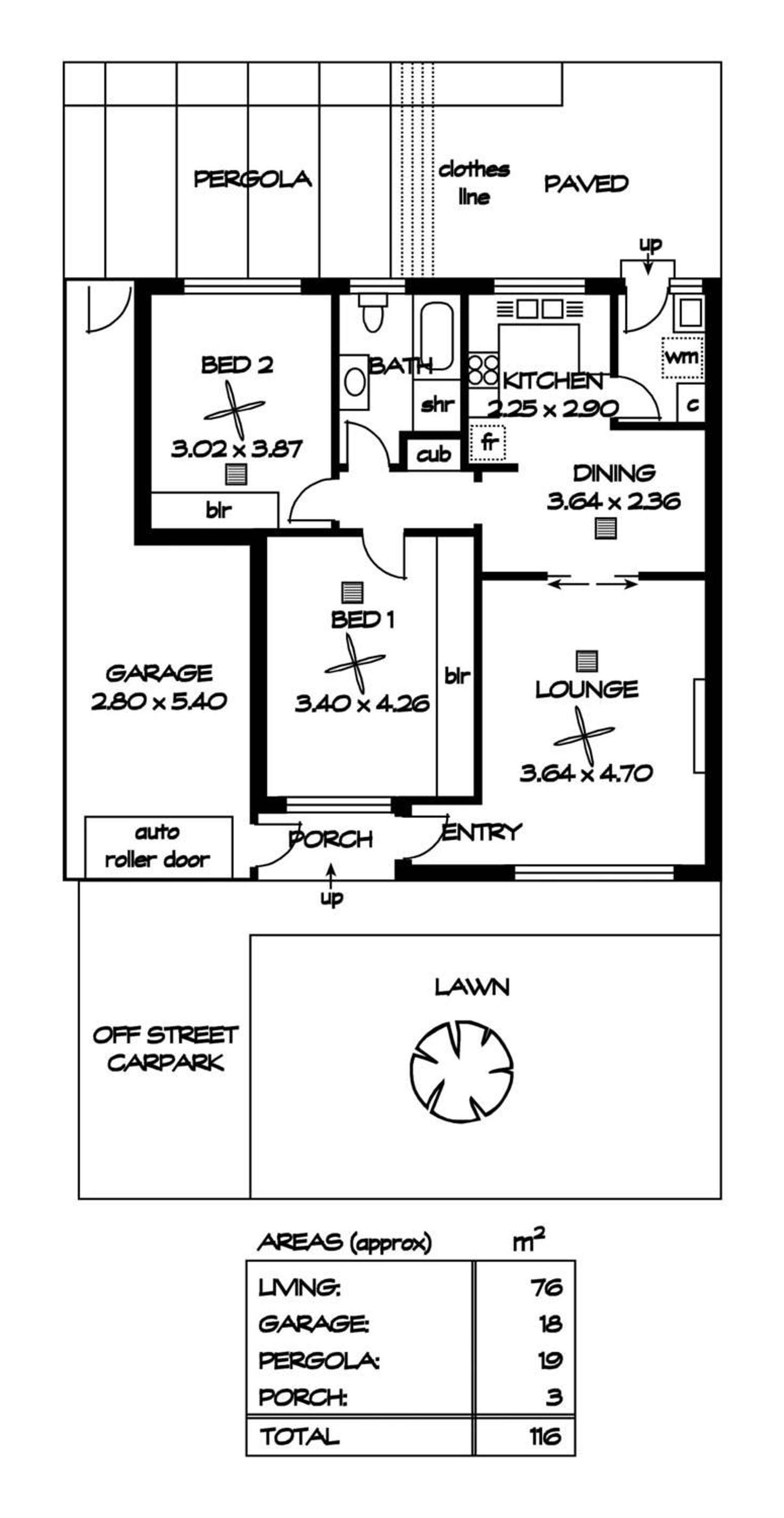 Floorplan of Homely unit listing, 4/2 Netherby Avenue, Netherby SA 5062