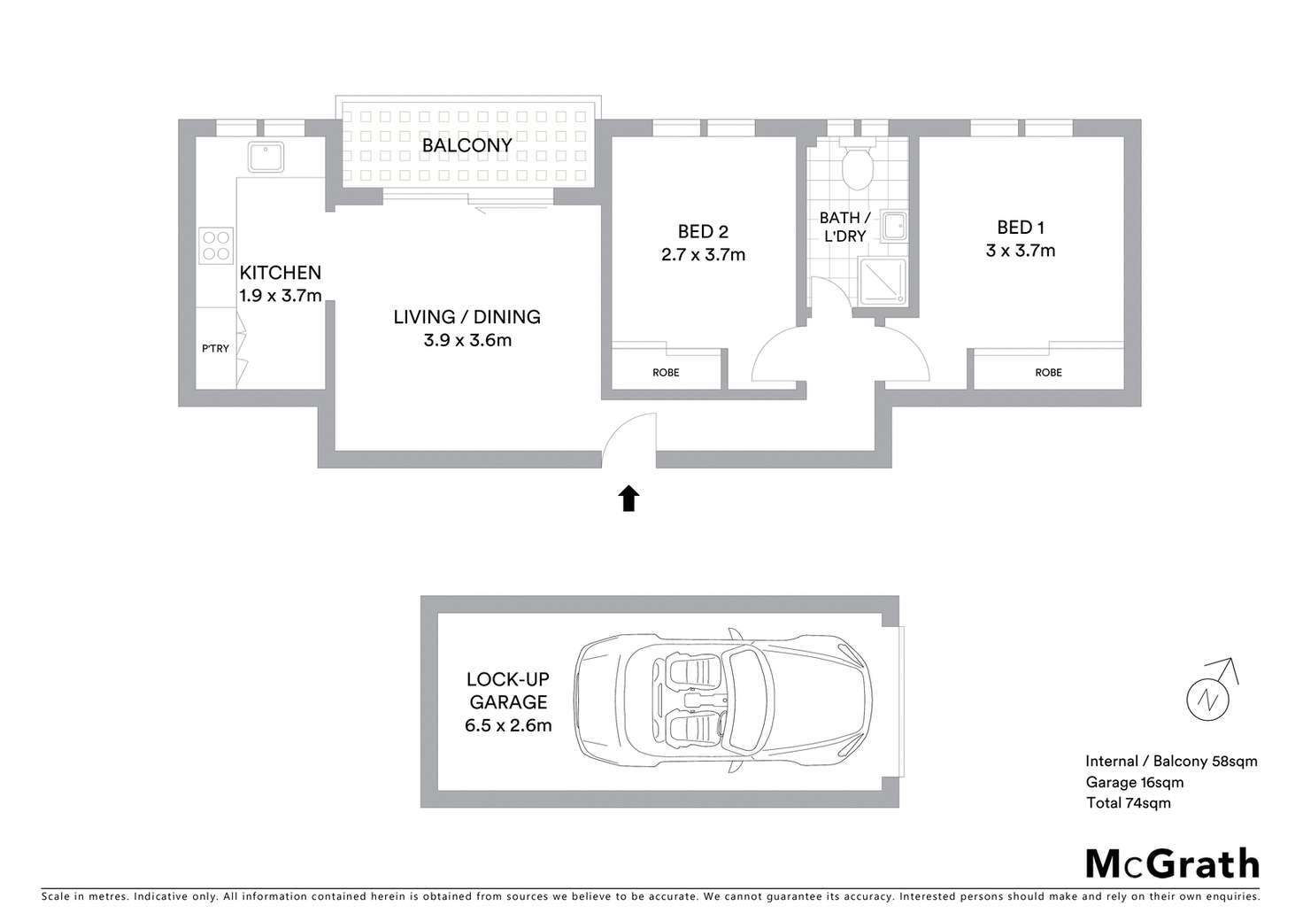 Floorplan of Homely apartment listing, 3/269 Blaxland Road, Ryde NSW 2112