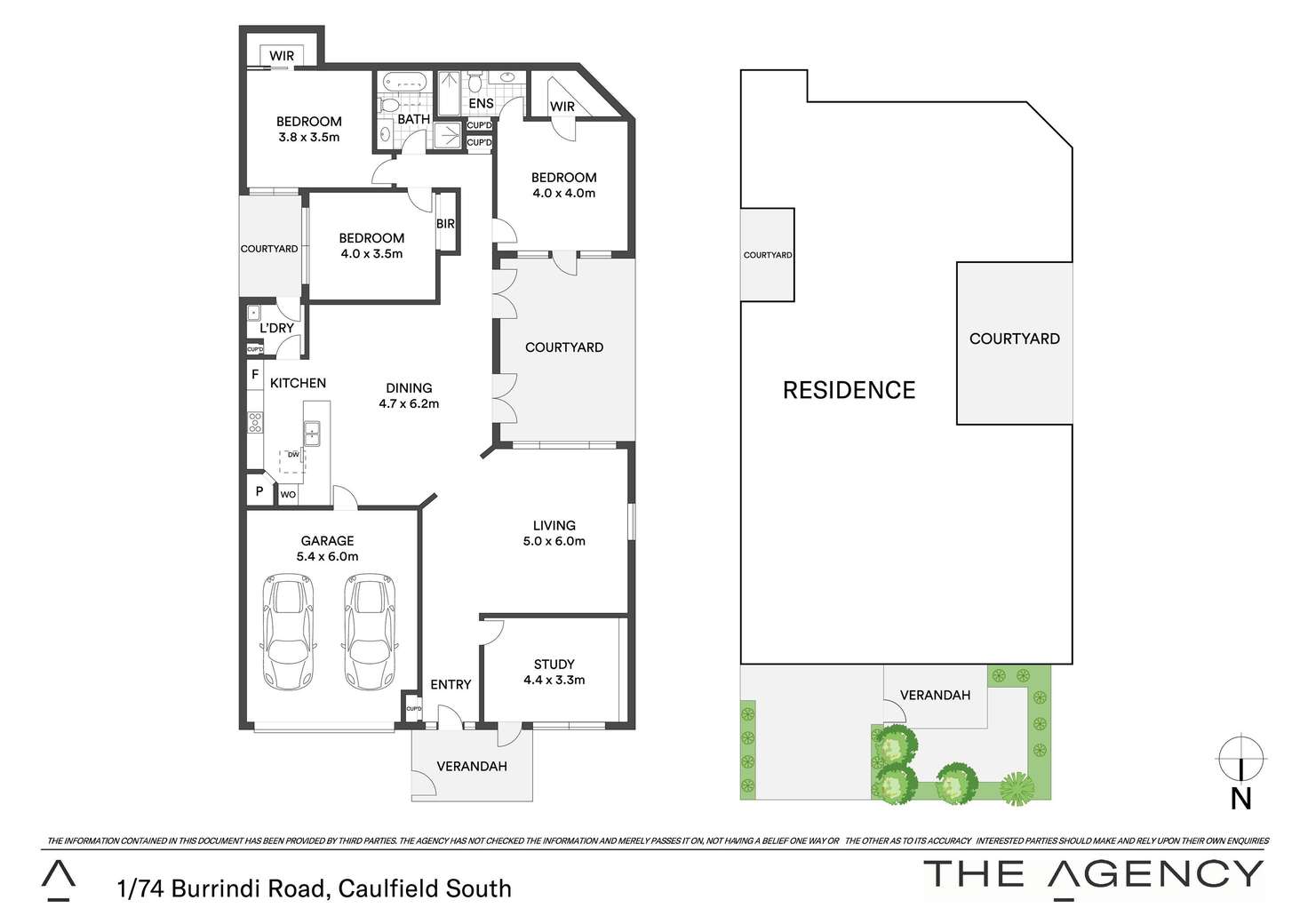 Floorplan of Homely unit listing, 1/74 Burrindi Road, Caulfield South VIC 3162