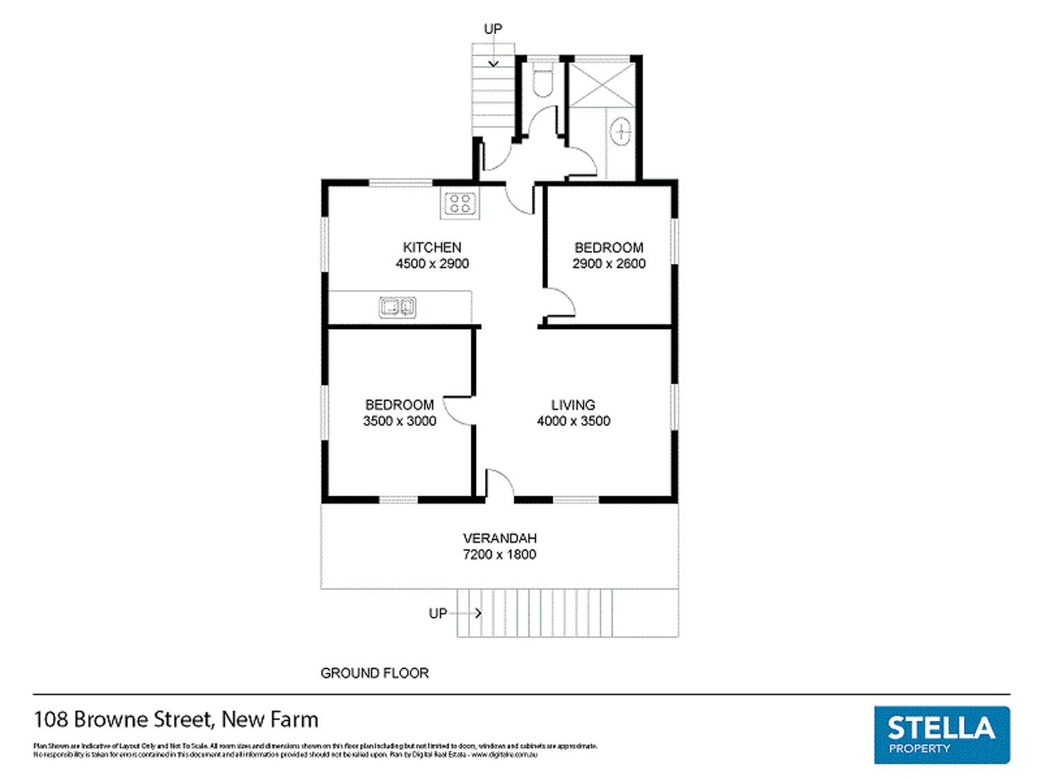 Floorplan of Homely house listing, 108 Browne Street, New Farm QLD 4005