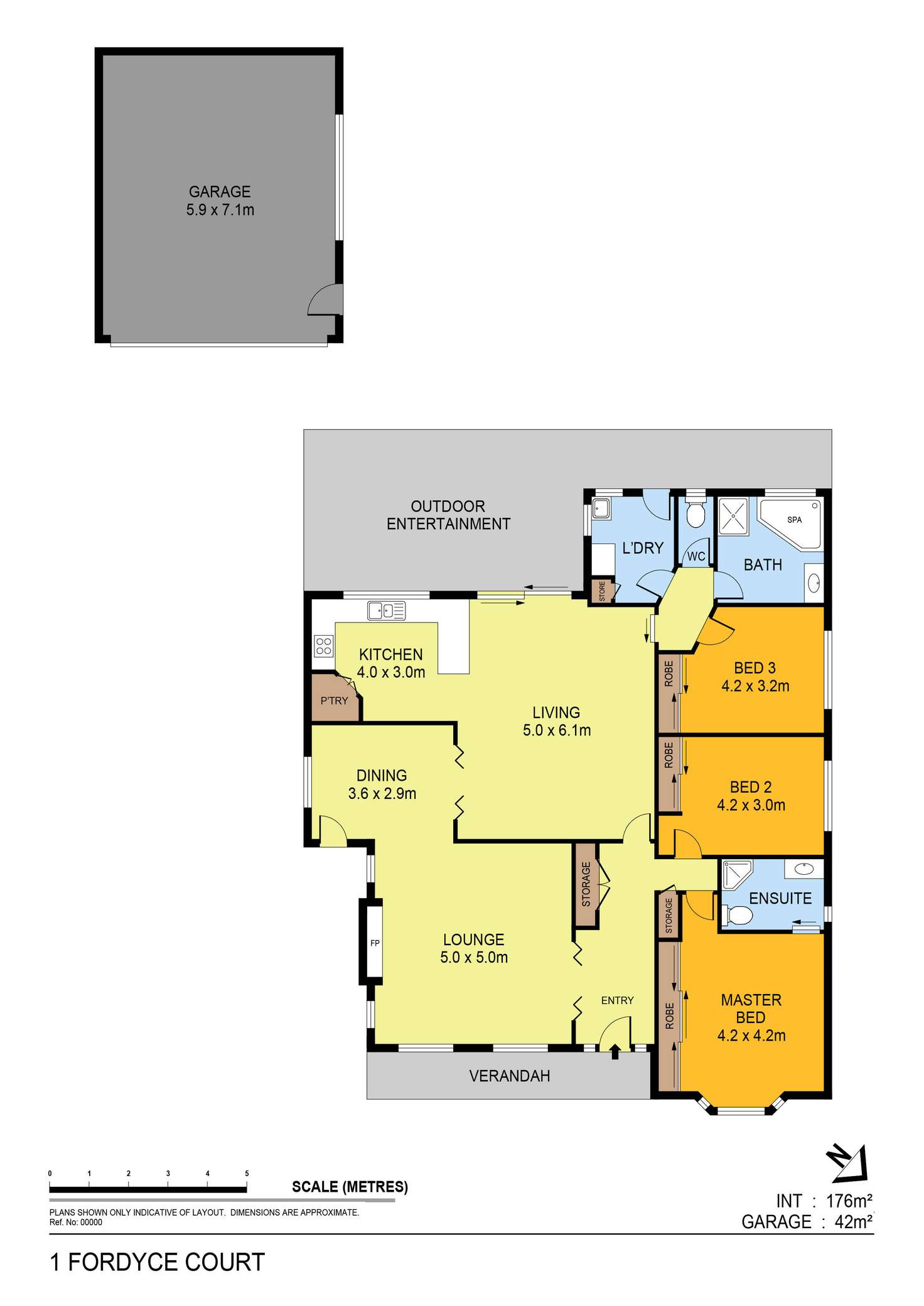 Floorplan of Homely house listing, 1 Fordyce Court, Golden Square VIC 3555