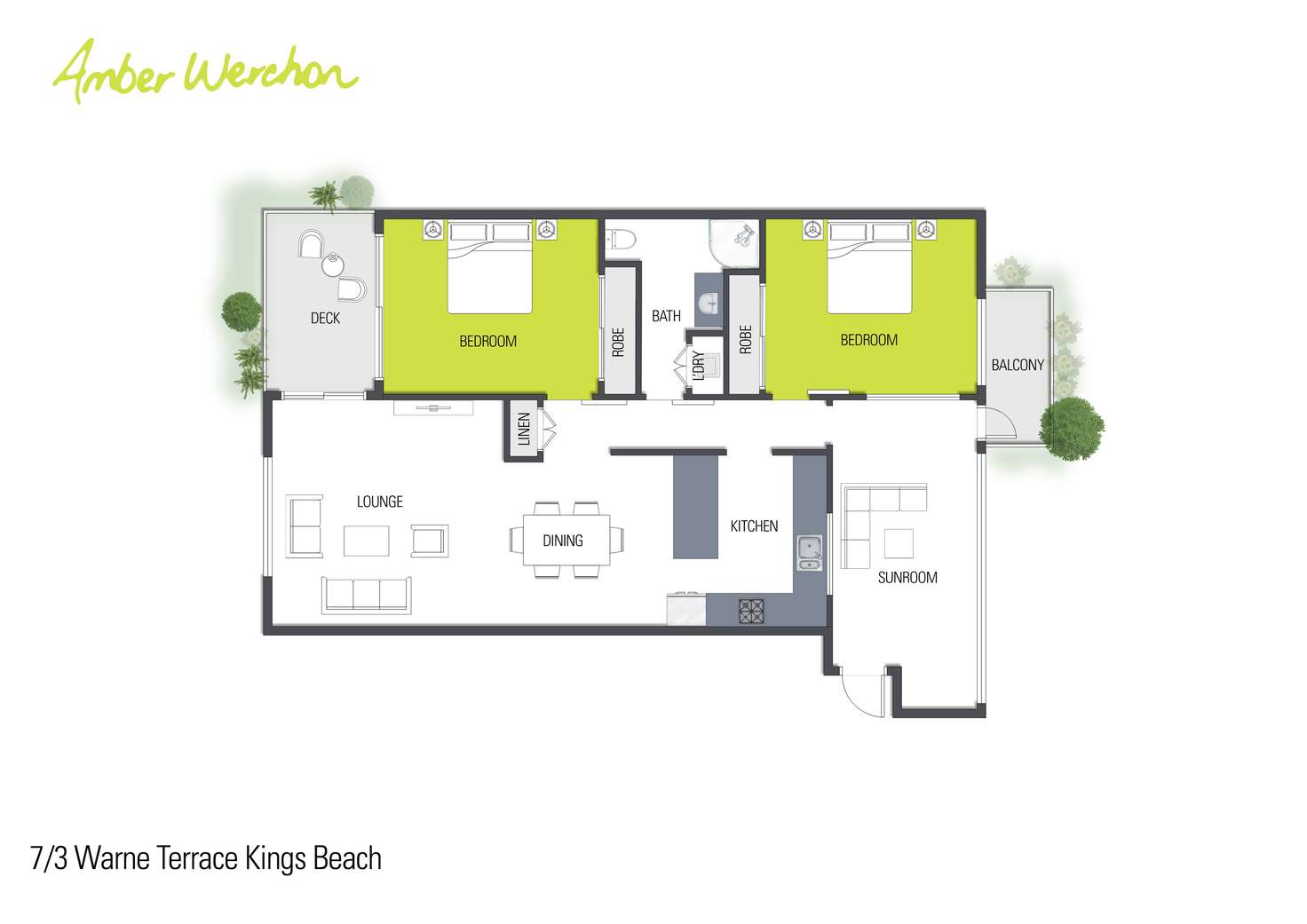Floorplan of Homely unit listing, 7/3 Warne Terrace, Kings Beach QLD 4551