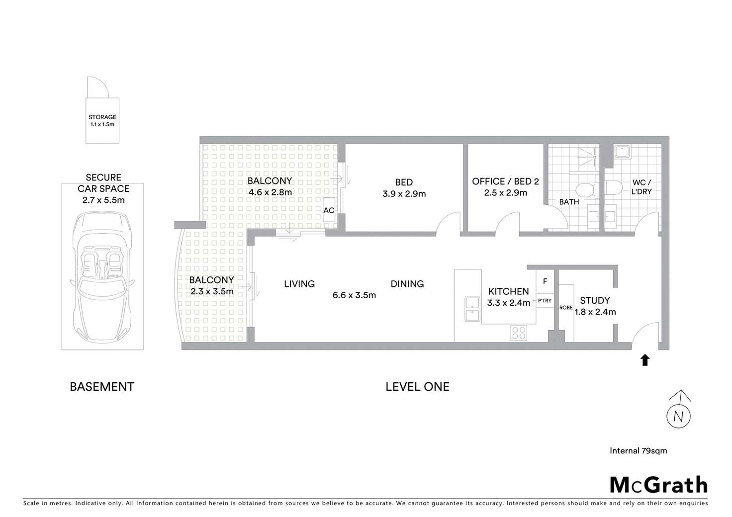 Floorplan of Homely unit listing, 22/20 Victoria Road, Parramatta NSW 2150