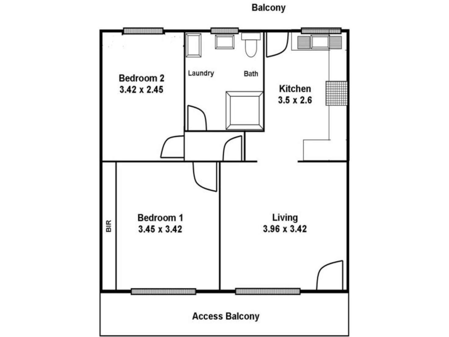 Floorplan of Homely unit listing, 72/3 Noblet Street, Findon SA 5023